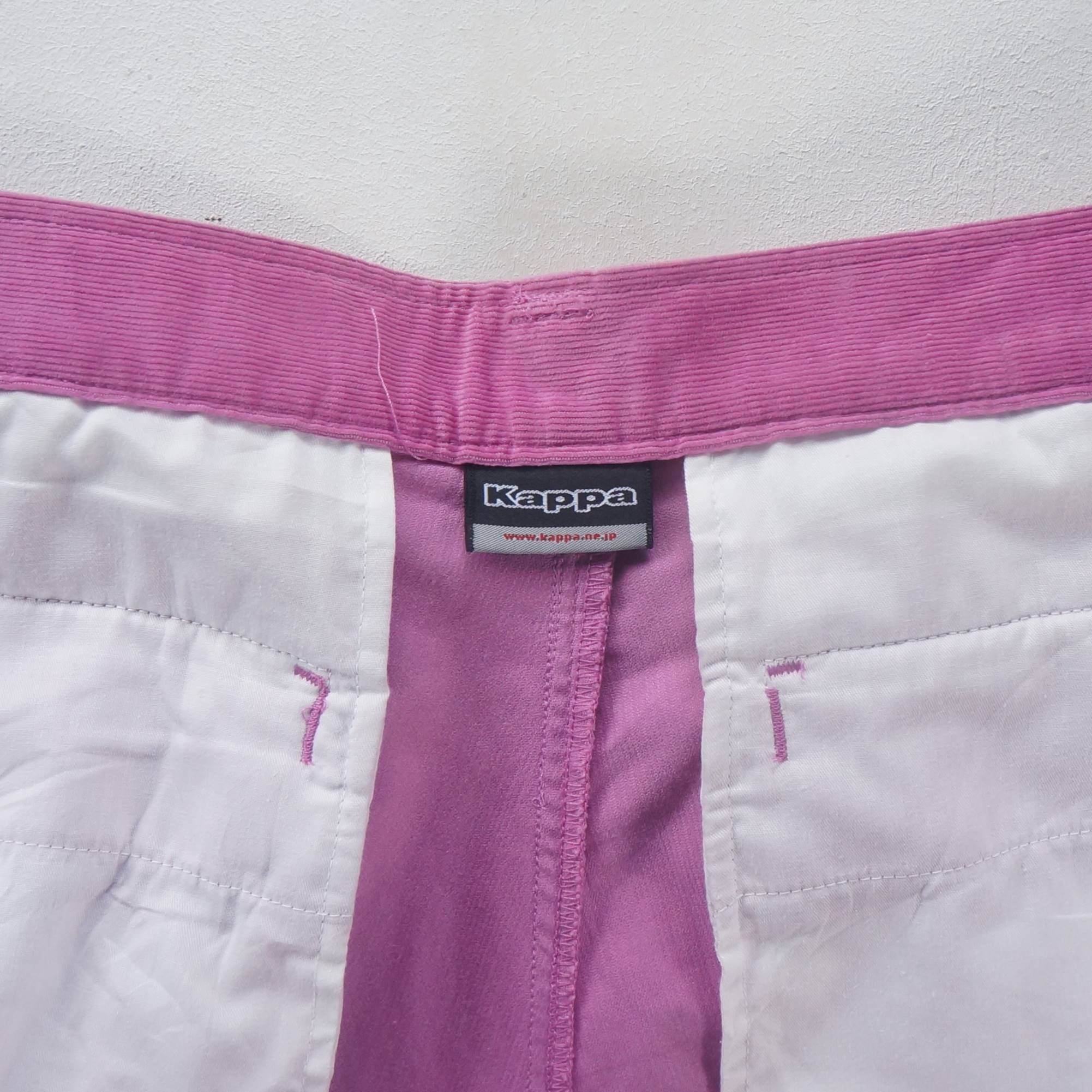Kappa Kappa Pink Multi Pockets Cargo Corduroy Pants Size 30" / US 8 / IT 44 - 9 Thumbnail
