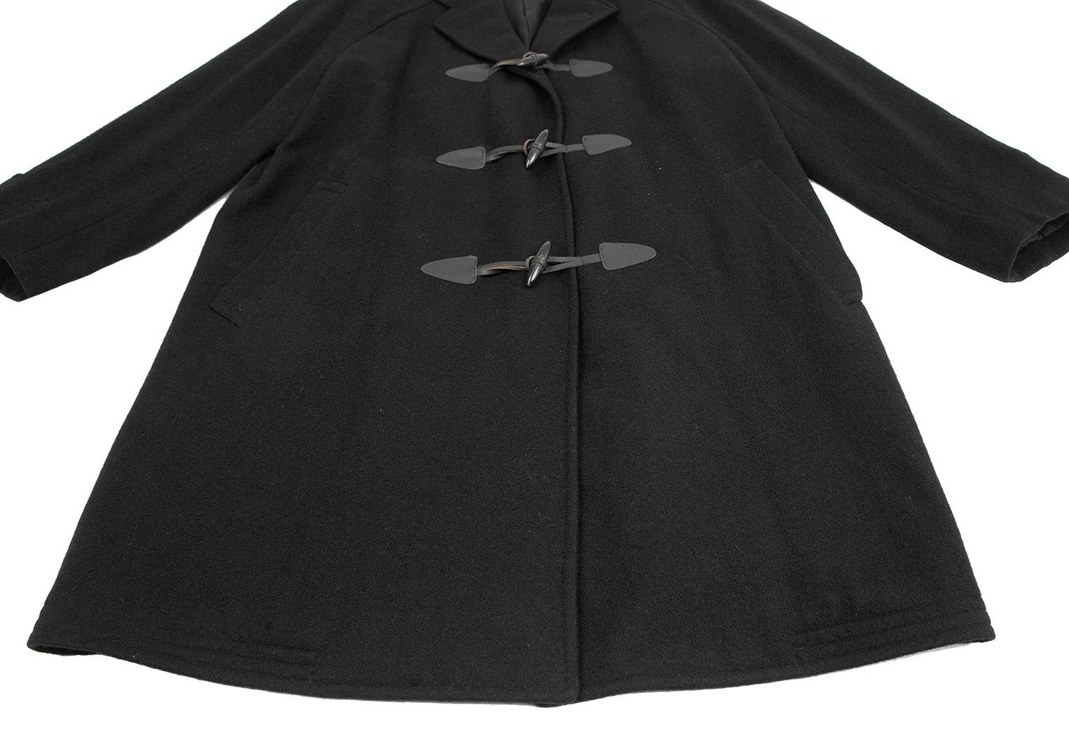 Comme des Garcons Homme Plus Melton Duffle Coat in Black, Size M Size US M / EU 48-50 / 2 - 9 Thumbnail