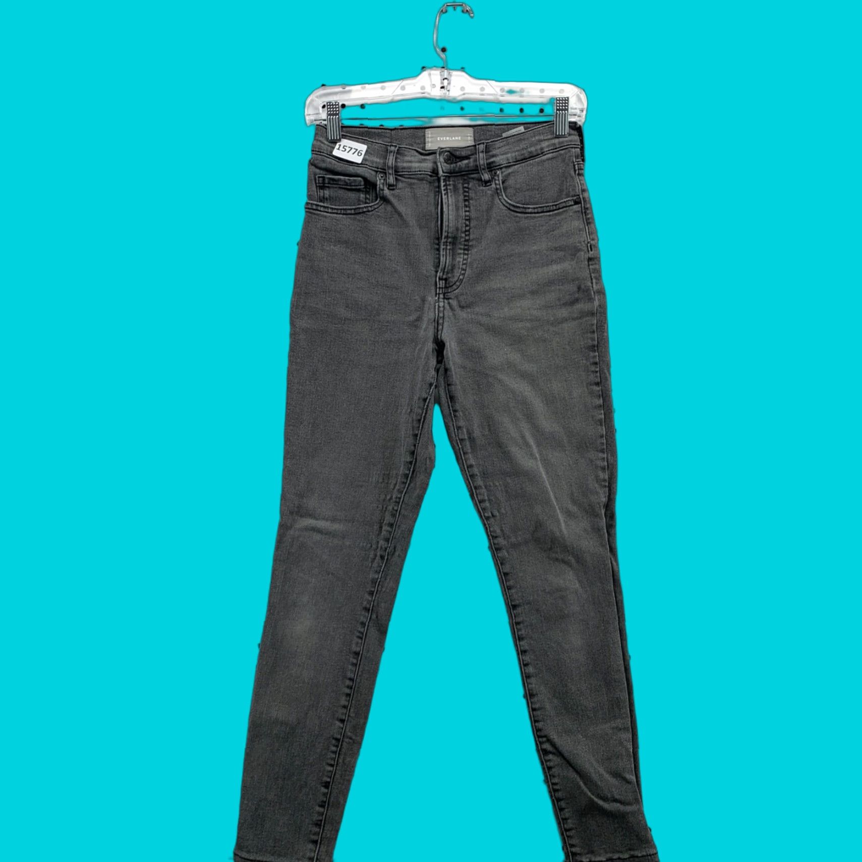 Everlane VINTAGE Everlane Mid Rise Skinny Jeans Size 27 Regular Gray Cotton Stretch Women 26x26 Size 27" / US 4 / IT 40 - 1 Thumbnail