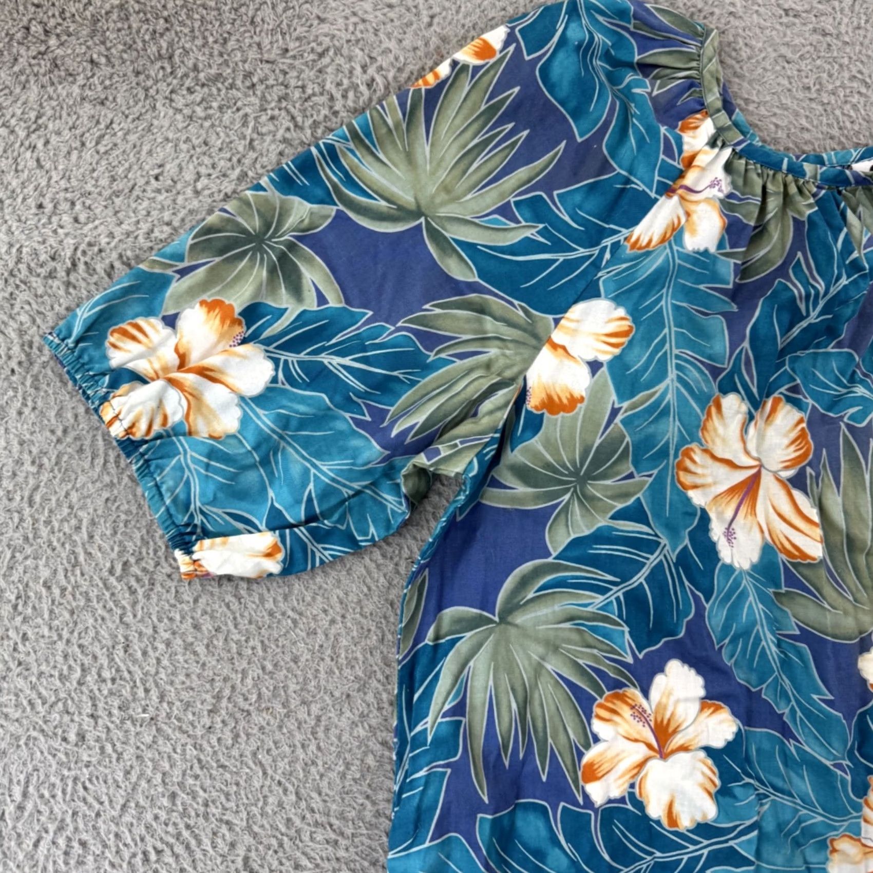 Hilo Hattie VINTAGE Hilo Hattie Dress Womens XL Muumuu Kaftan Midi Floral Luau USA Size XL / US 12-14 / IT 48-50 - 4 Thumbnail