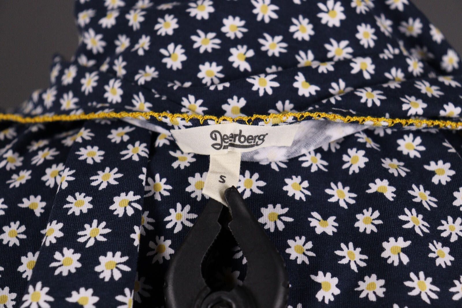 Designer Deerberg by Oska Blue Floral Short Sleeve Top Shirt Size S Size S / US 4 / IT 40 - 8 Thumbnail