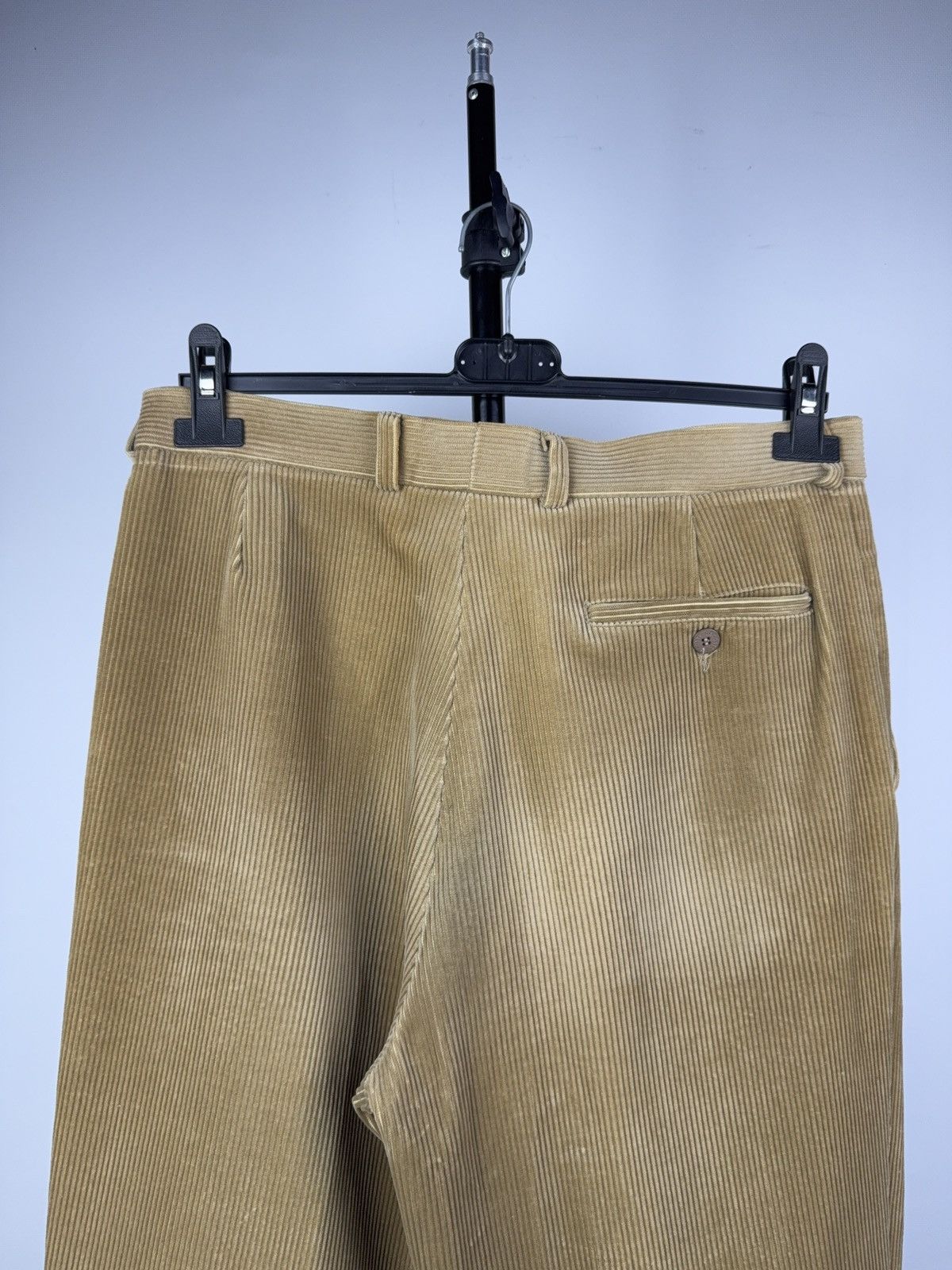 Lacoste Vintage 80s Retro Lacoste France Corduroy Pleated Pants Size US 31 - 11 Thumbnail