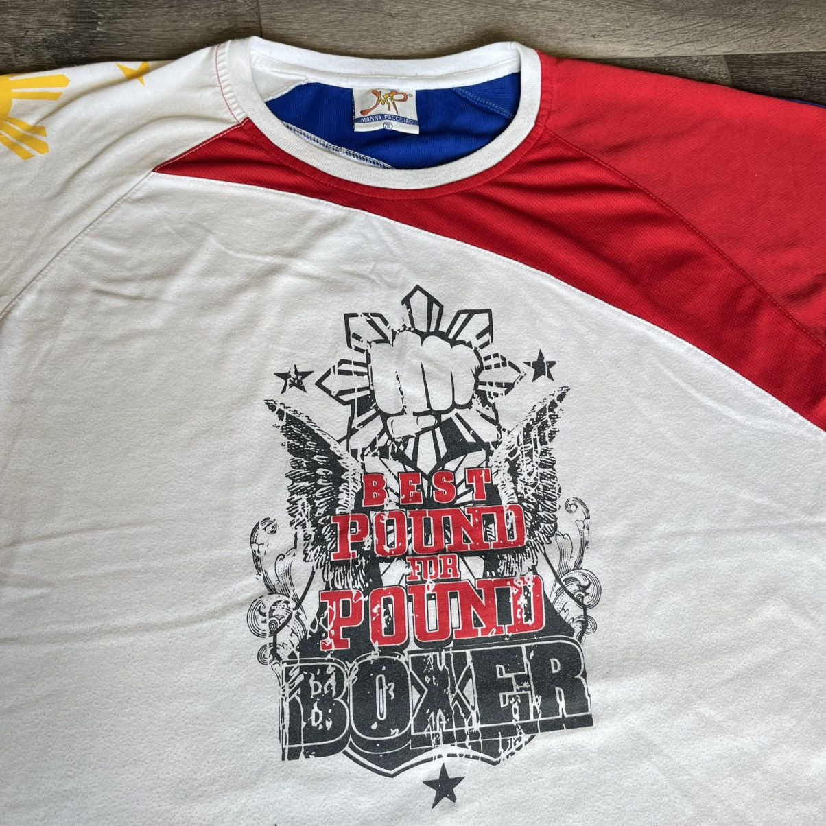 Vintage Vintage Accel Manny Pacquiao Best Pound for Pound Boxer Tee Size US XL / EU 56 / 4 - 3 Thumbnail