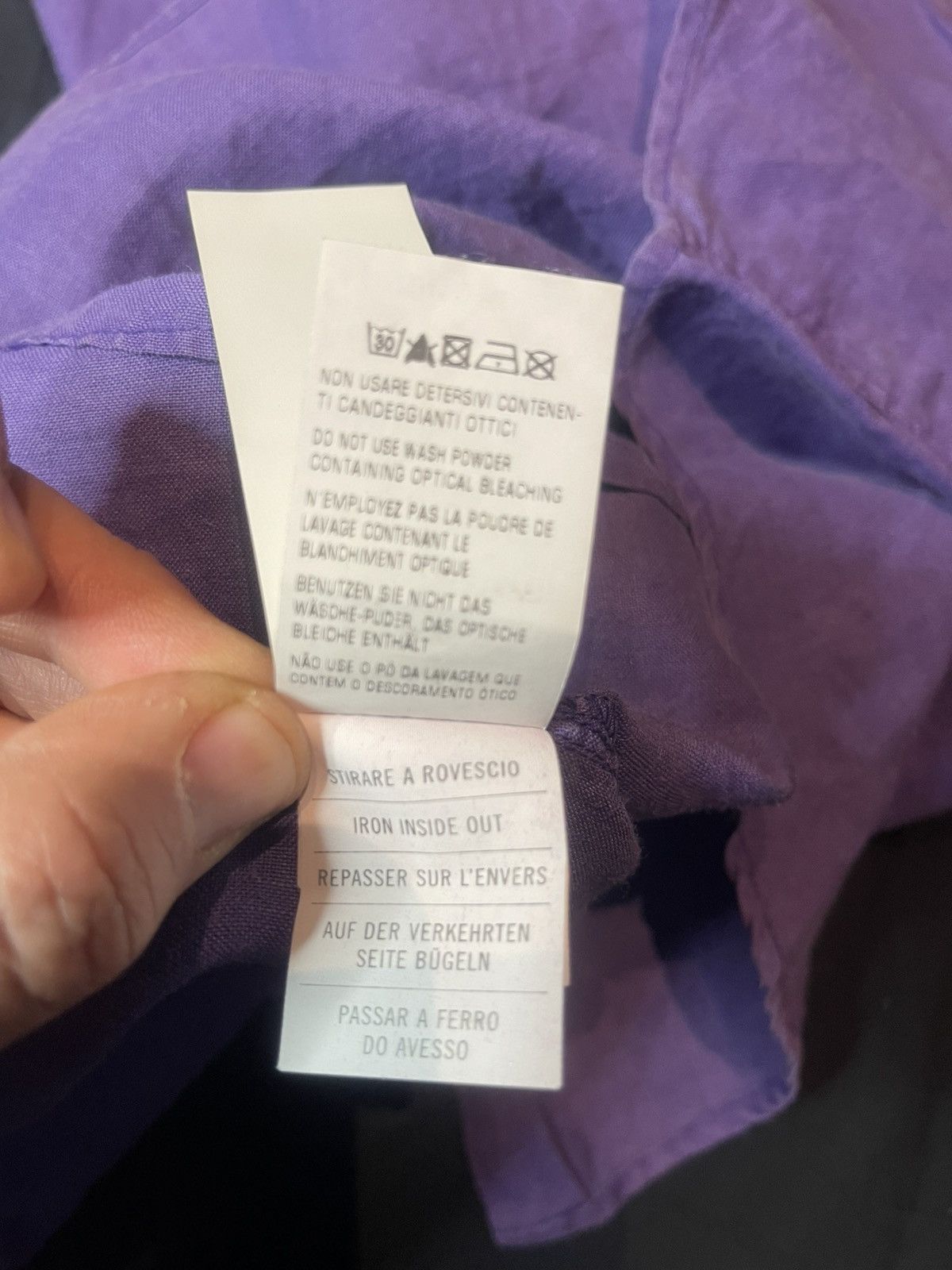 Moschino MOSCHINO TEEN PURPLE SHIRT PEACE MOSCHINO TEEN LOVE Size US XXS / EU 40 - 11 Thumbnail