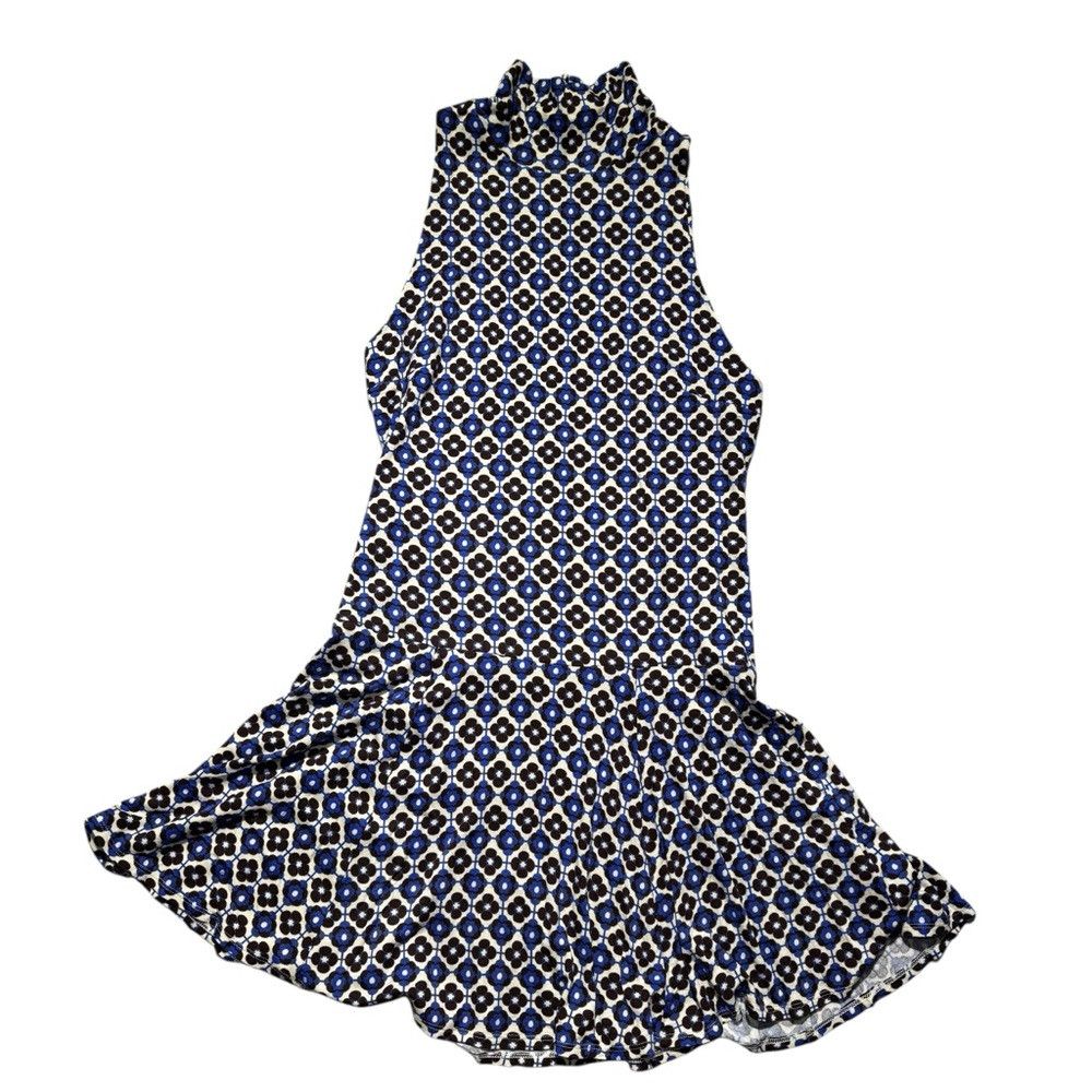 Free People New Free People Check It Mini Blue Dress Size S Size S / US 4 / IT 40 - 6 Thumbnail