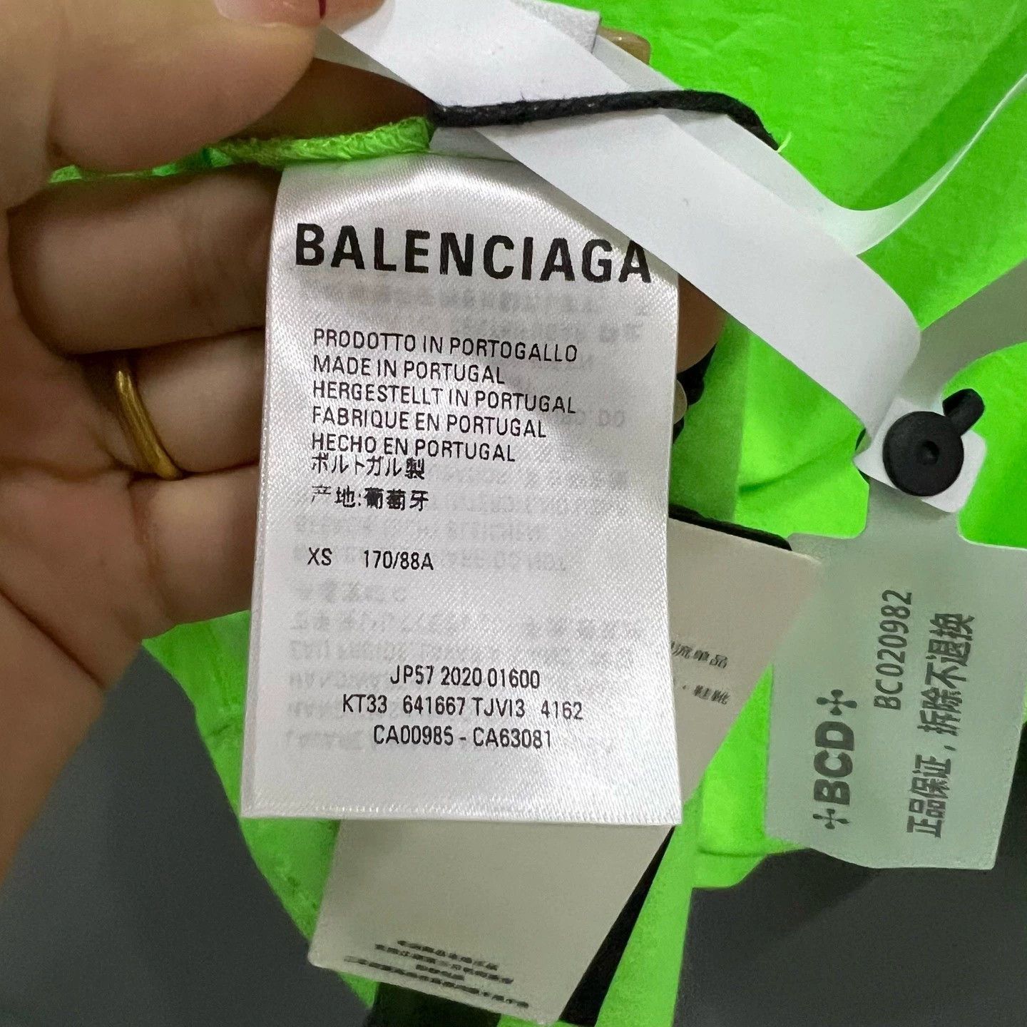 Balenciaga Balenciaga fluorescent green long-sleeved shirt Size US XS / EU 42 / 0 - 3 Thumbnail