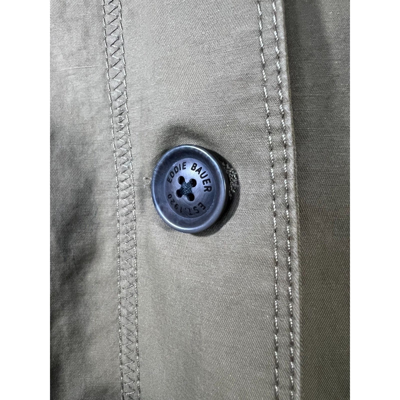 Eddie Bauer Eddie Bauer Khaki Tan Button Mid length Trench Coat Womens S Size S / US 4 / IT 40 - 4 Thumbnail