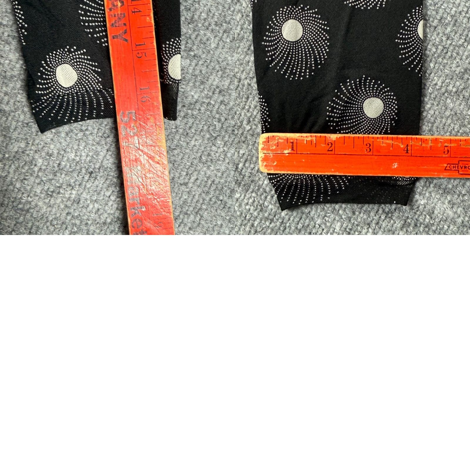 Liz Claiborne Liz Claiborne Black Abstract Dot Print 3/4 Sleeve Knit Top Womens Shirt M Size M / US 6-8 / IT 42-44 - 8 Thumbnail