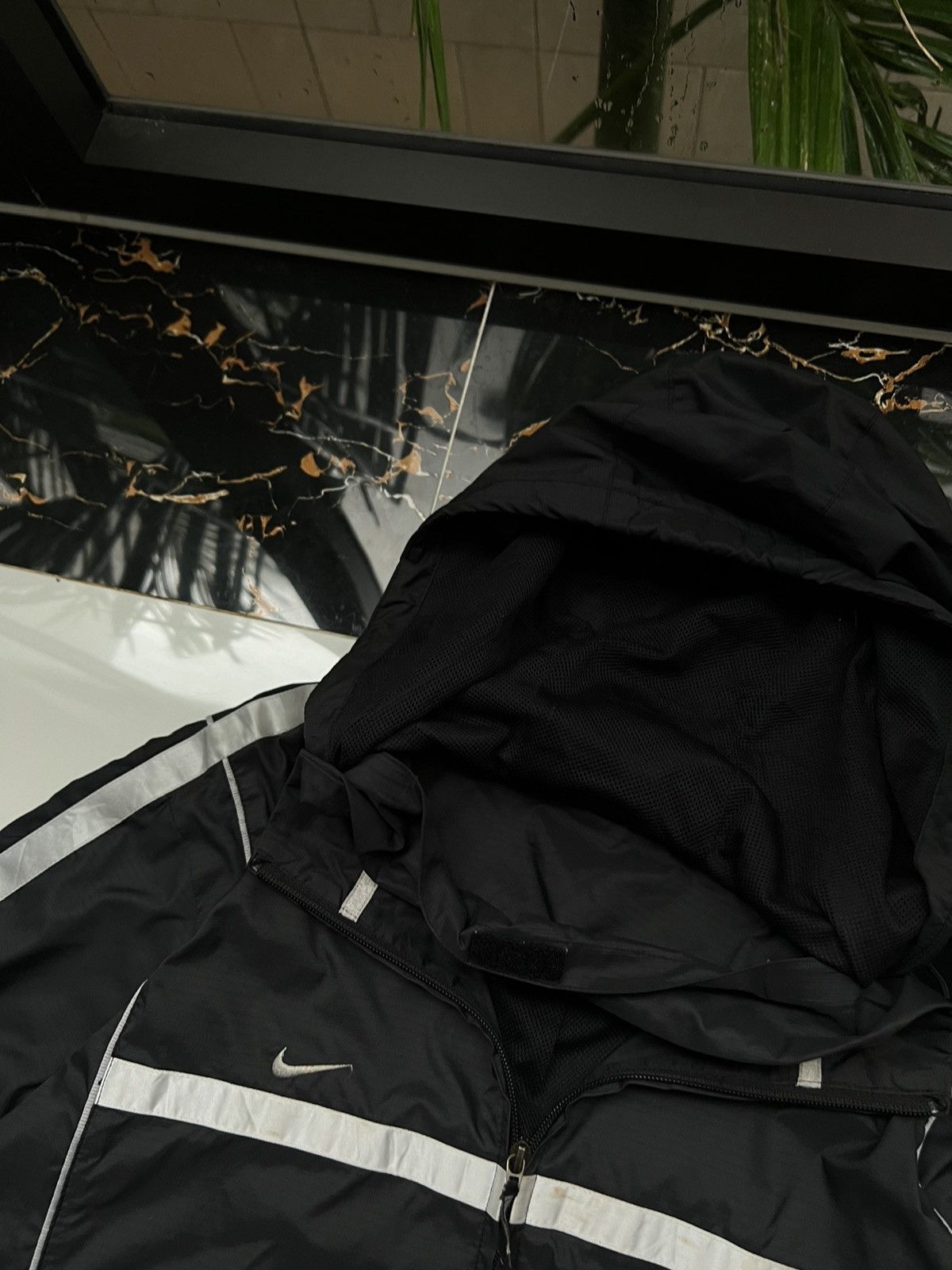 Nike × Vintage 90’s NIKE TEAM RETRO GORPCORE HOODED Y2K JACKET RARE Size US XL / EU 56 / 4 - 6 Thumbnail