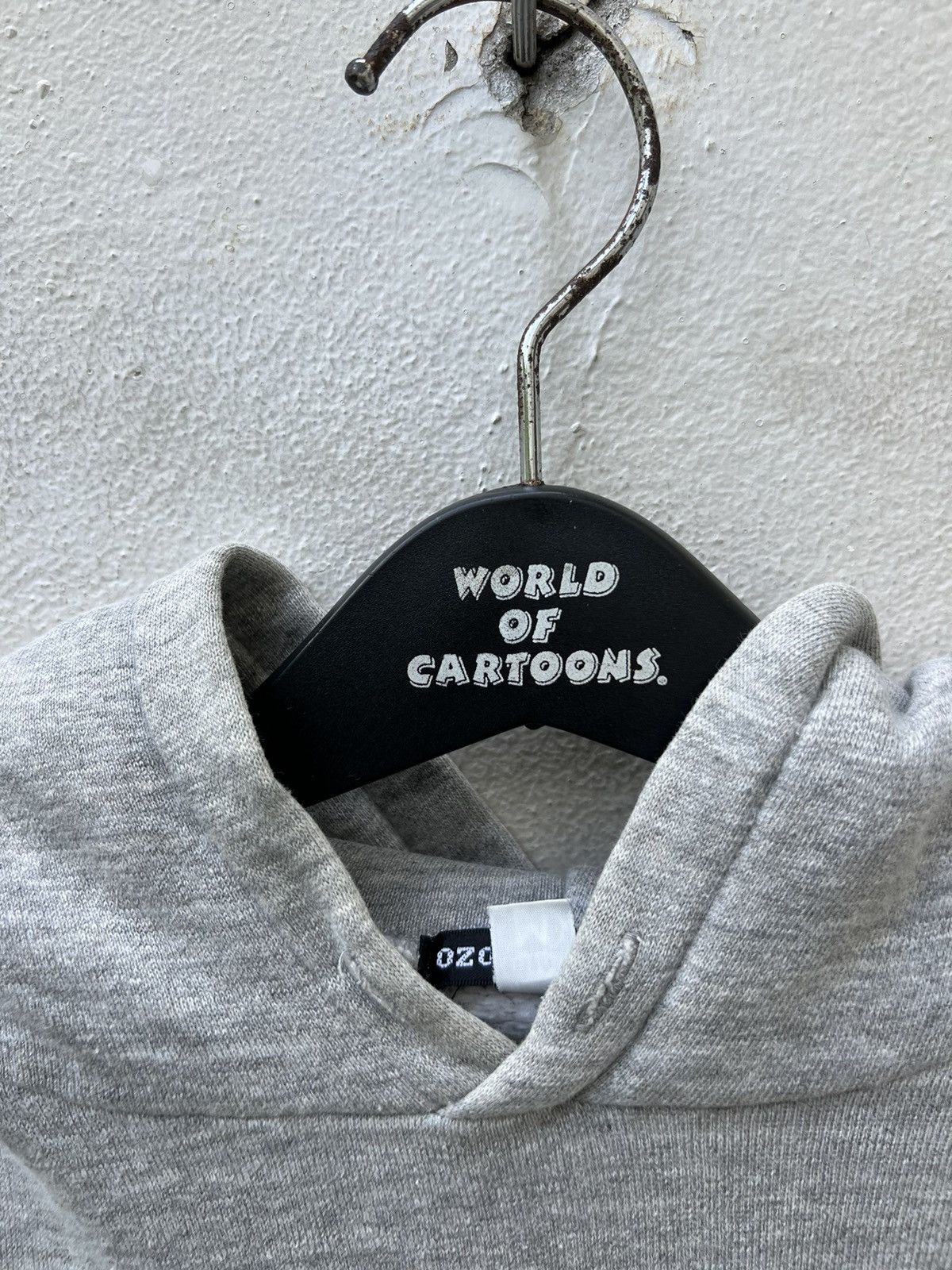 Vintage Vintage 90s Ozone Rocks Japan Grey Hoodie Sweater Size US M / EU 48-50 / 2 - 11 Thumbnail