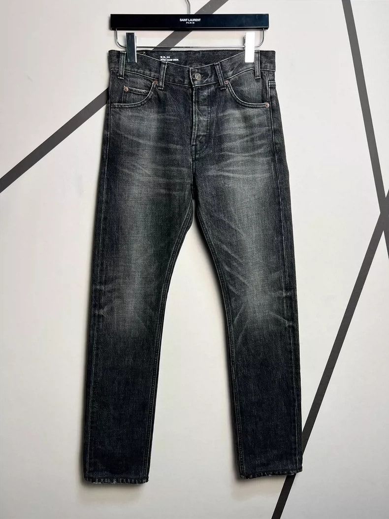 Celine Celine 23 Spring/Summer Smoky Black Washed Slim Straight Le Size US 27 - 1 Thumbnail