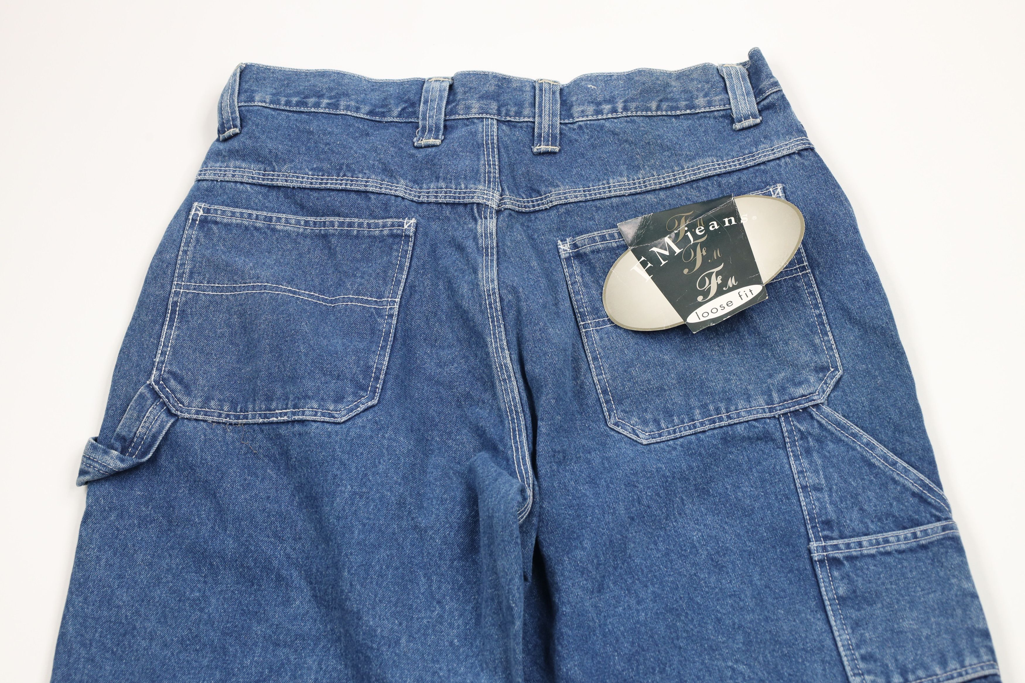 Vintage Deadstock Vintage 90s Streetwear Baggy Dungaree Denim Jeans Size US 34 / EU 50 - 9 Thumbnail