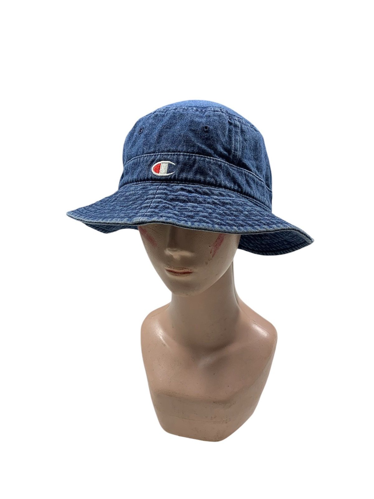 Champion × Vintage Champion Denim Logo C bucket Size ONE SIZE - 1 Thumbnail