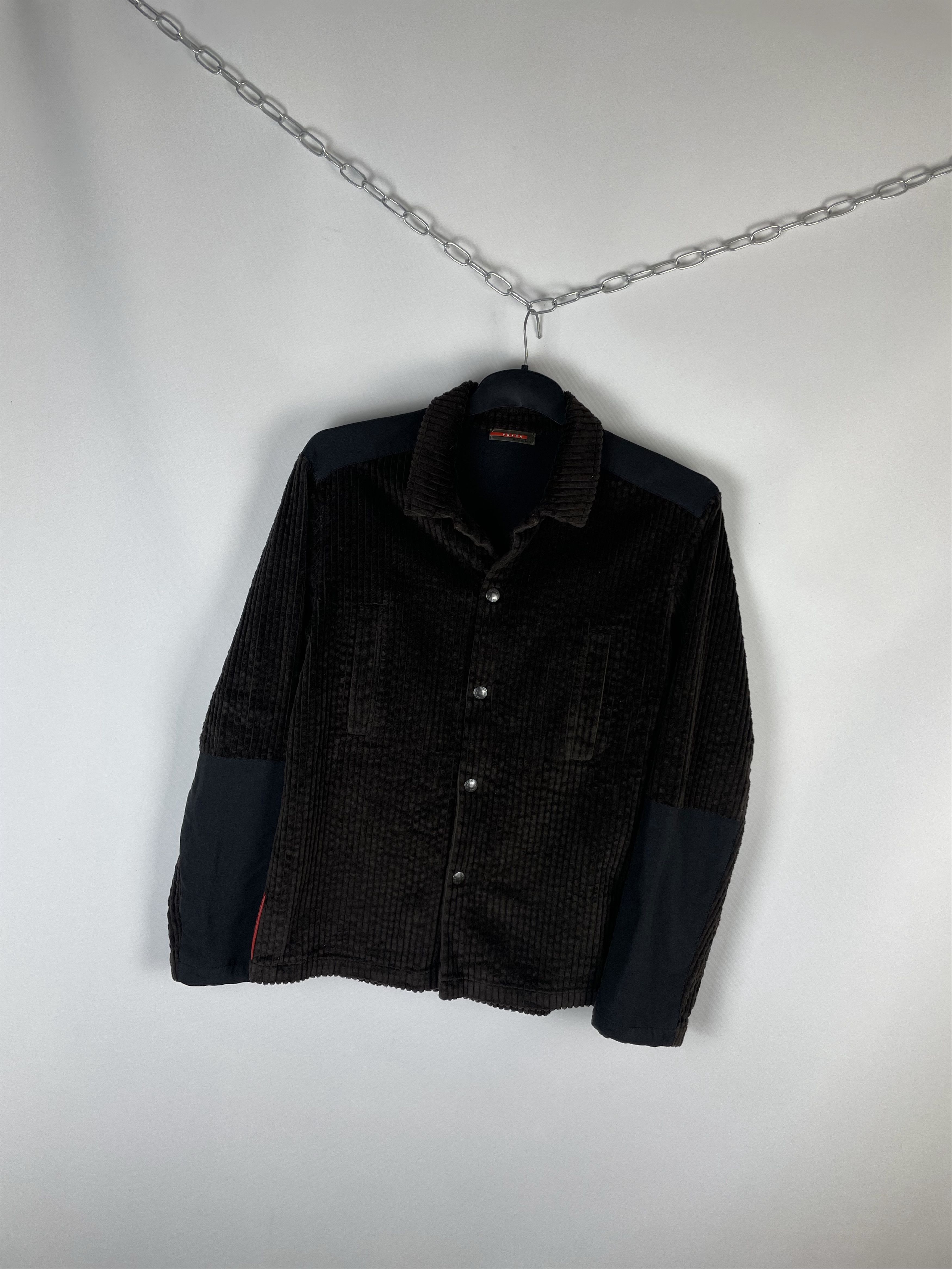 Prada Prada Milano Corduroy Nylon Shirt Size US M / EU 48-50 / 2 - 2 Thumbnail