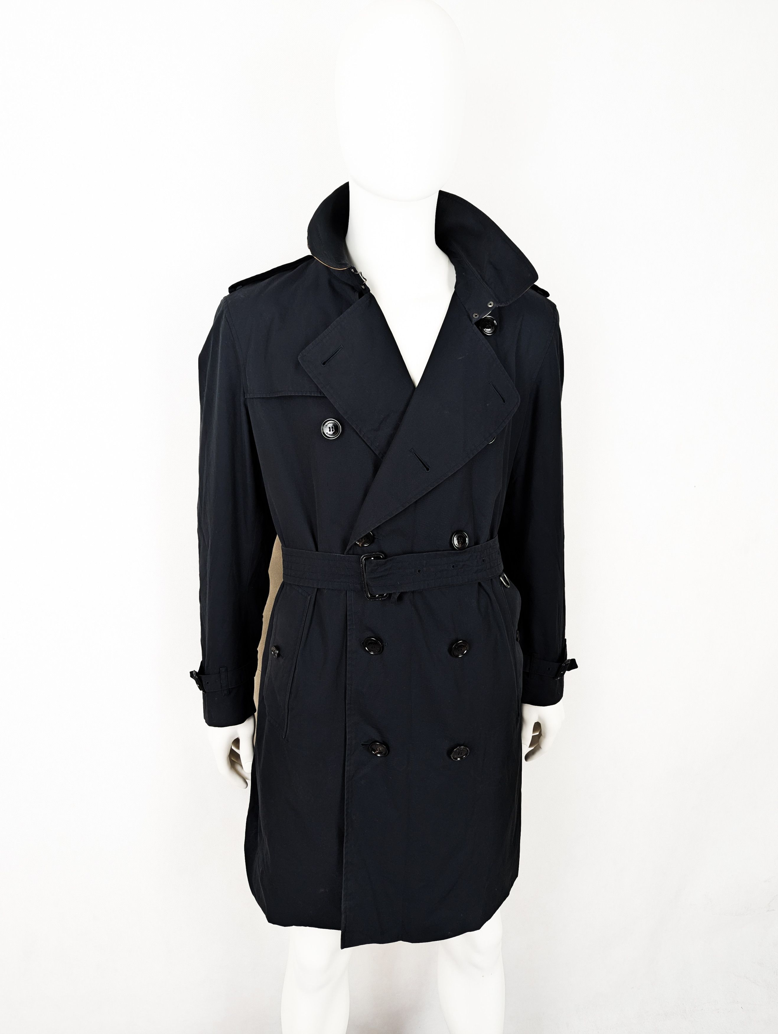 Burberry Burberry black nova check trench coat 54 L Size US L / EU 52-54 / 3 - 5 Thumbnail