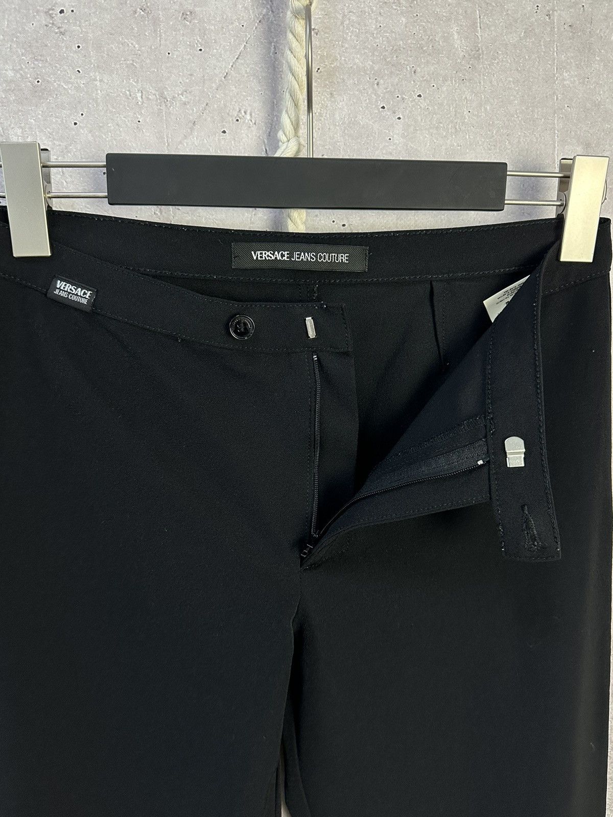 Versace Jeans Couture × Vintage Vintage Versace Jeans Couture Black Women’s Trousers Size 30" / US 8 / IT 44 - 3 Thumbnail
