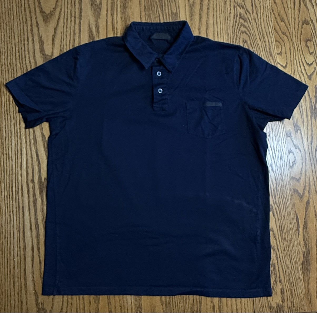 トップス 00s Prada sports polo shirt navy 2tone Prada Men's Double-Layer Polo Shirt - Bergdorf Goodman