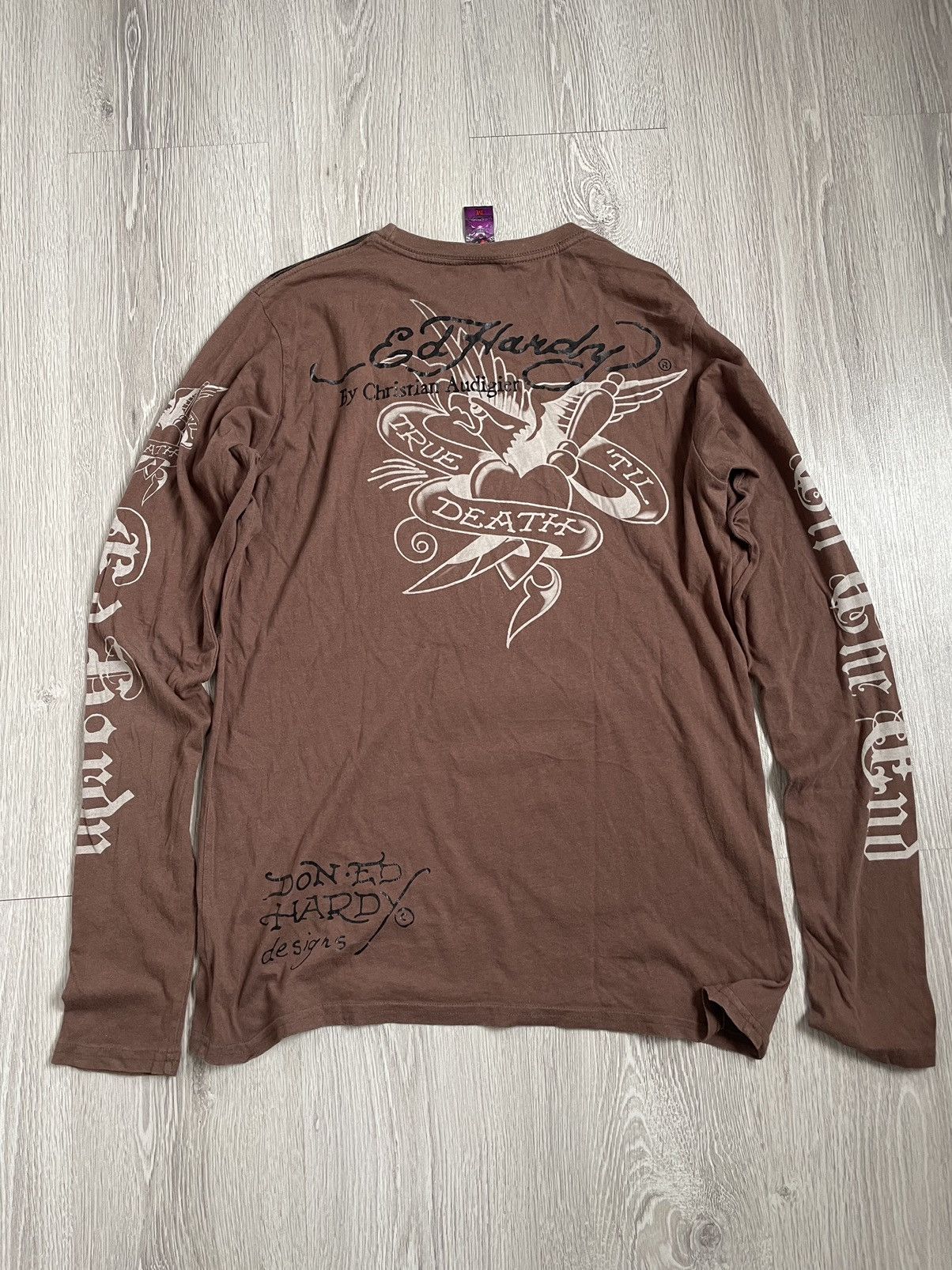 Ed Hardy Y2K💥 Ed Hardy Avant garde longsleeve Size US M / EU 48-50 / 2 - 5 Thumbnail