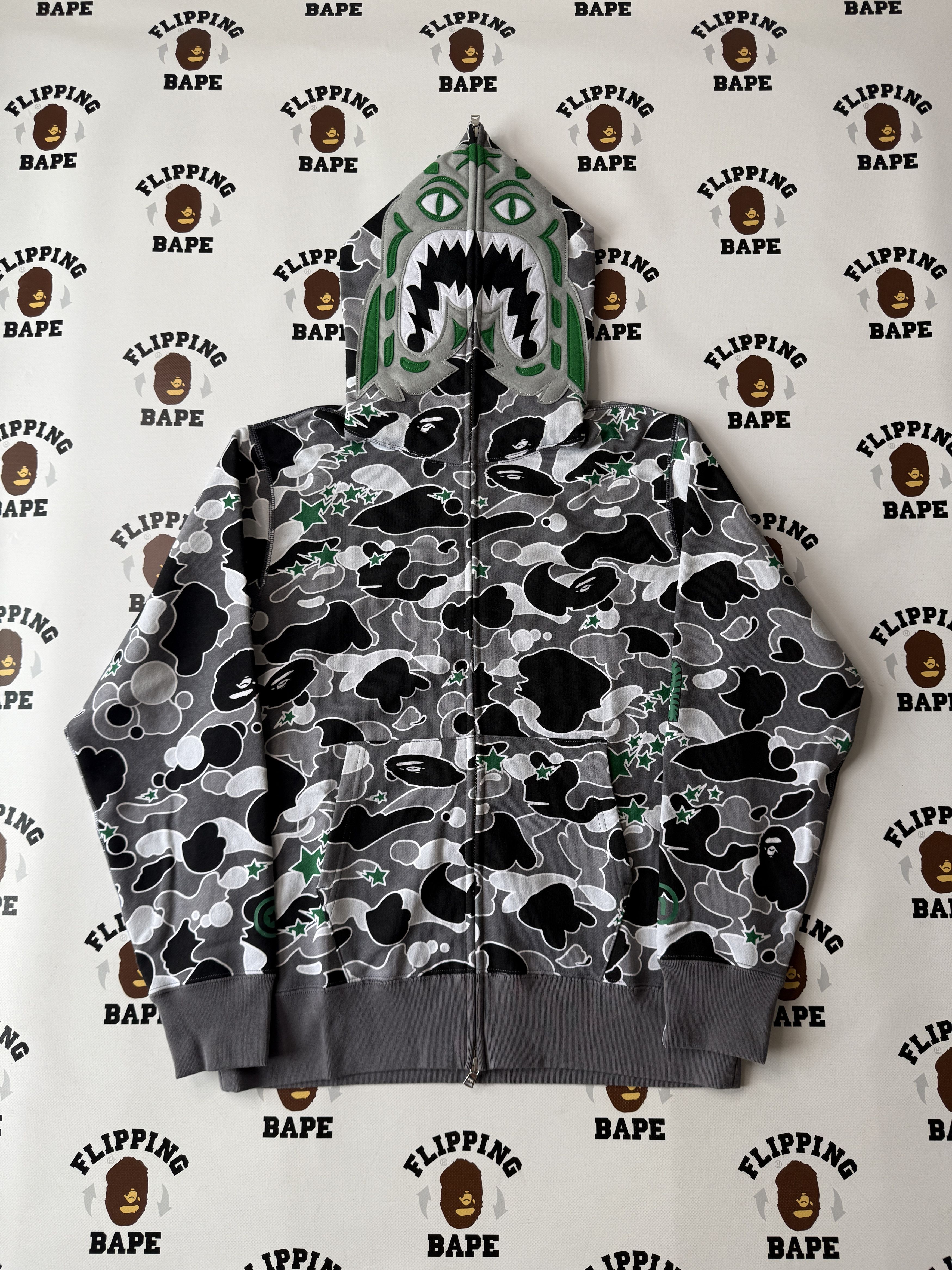 Bape BAPE X HIDDEN STA CAMO TIGER FULL ZIP HOODIE | Grailed