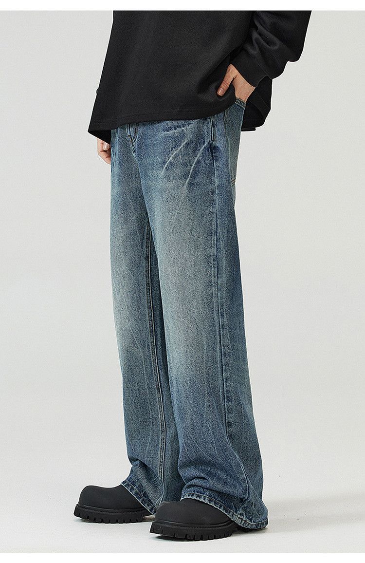 Japanese Brand × Jean × Streetwear Lightning Crack Vintage Blue 