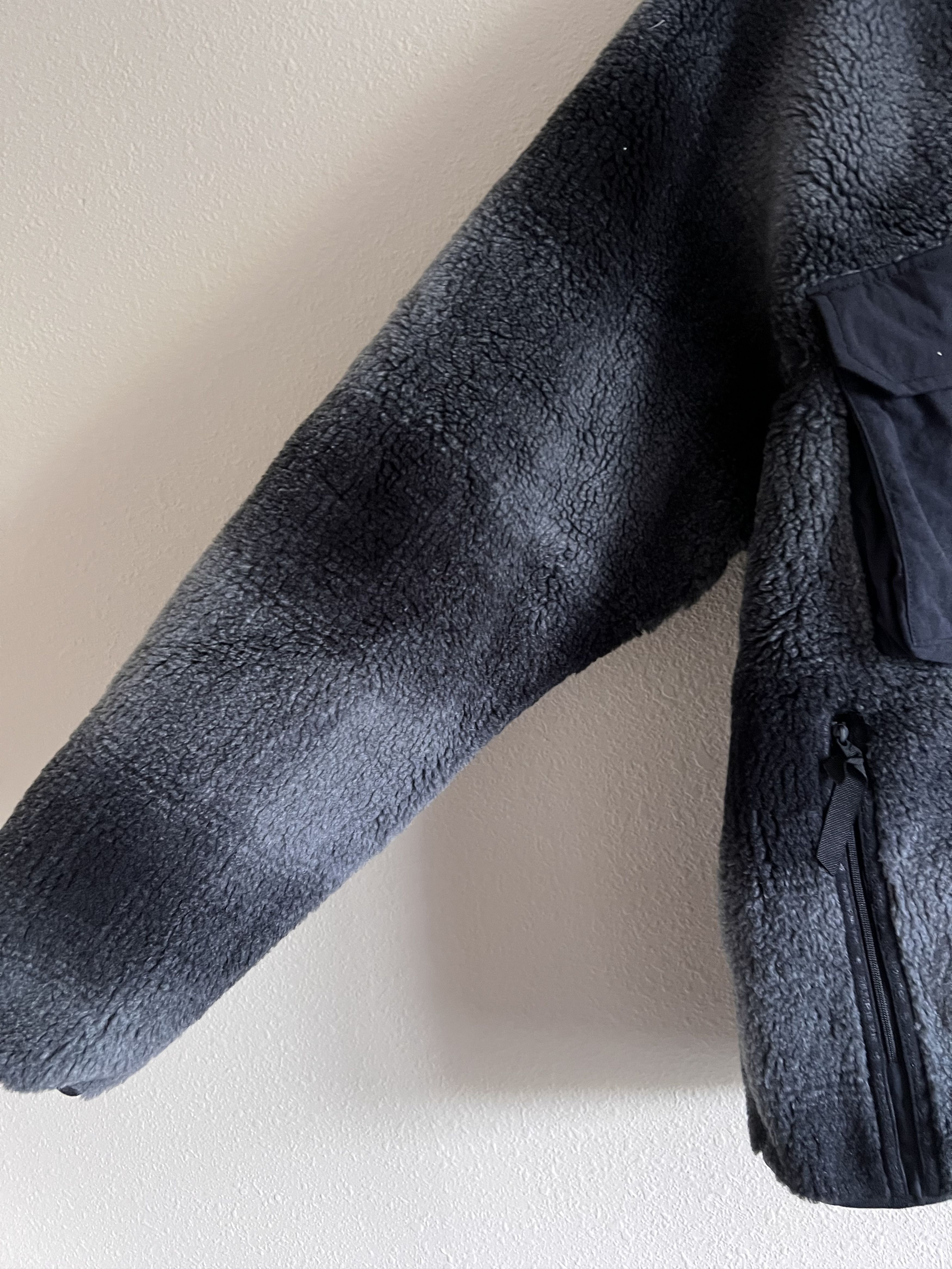 And Wander and Wander Shadow Plaid Check Boa Fleece Jacket Size US M / EU 48-50 / 2 - 4 Thumbnail