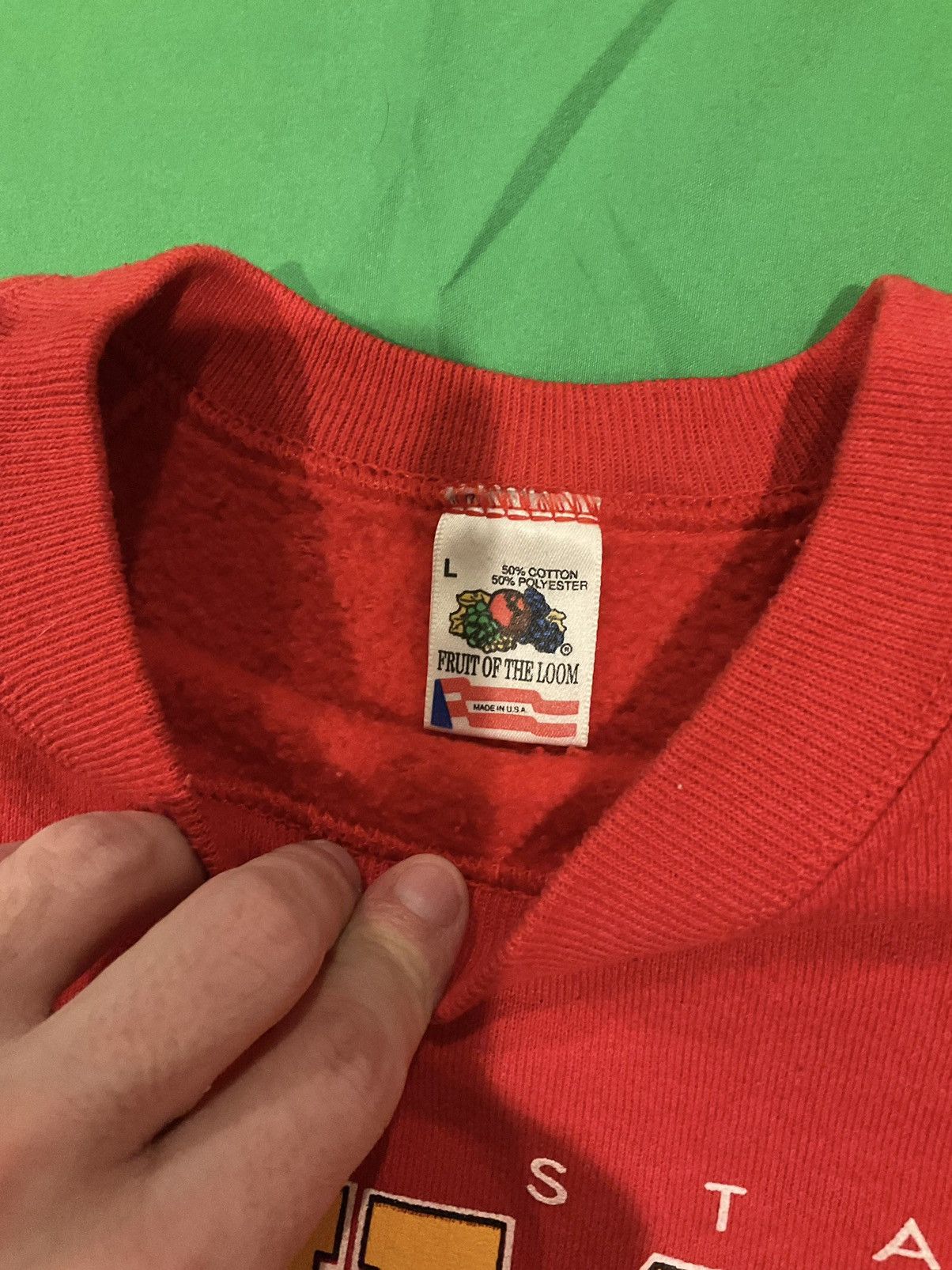 Fruit Of The Loom × Vintage Vintage 1990s Marine Corps sweatshirt Size US L / EU 52-54 / 3 - 2 Thumbnail