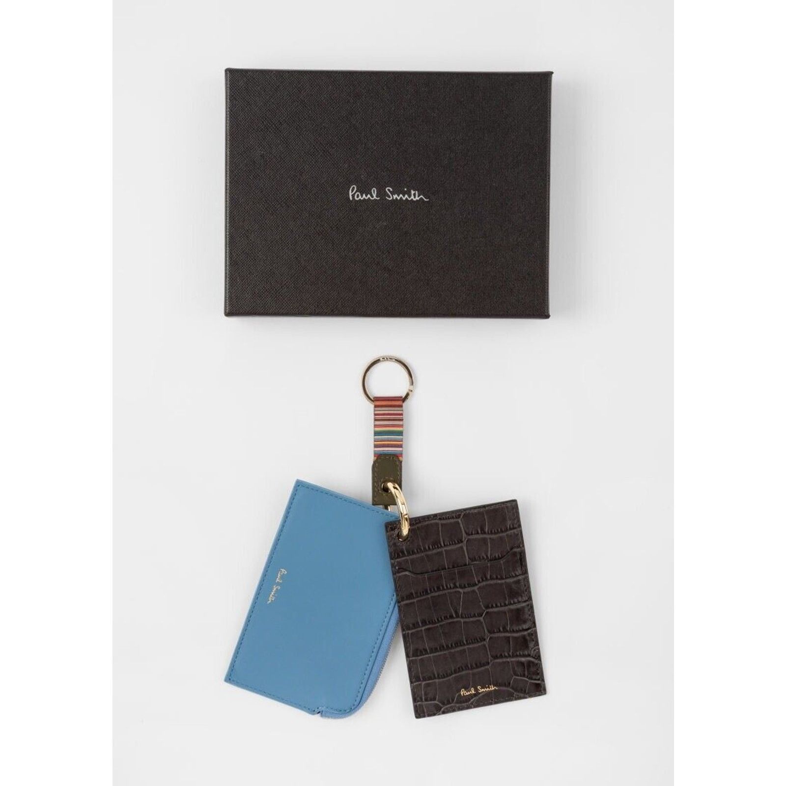 Paul Smith Rare! NWT Paul Smith $400 Leather Trio Wallet & Key Ring set Size ONE SIZE - 2 Thumbnail