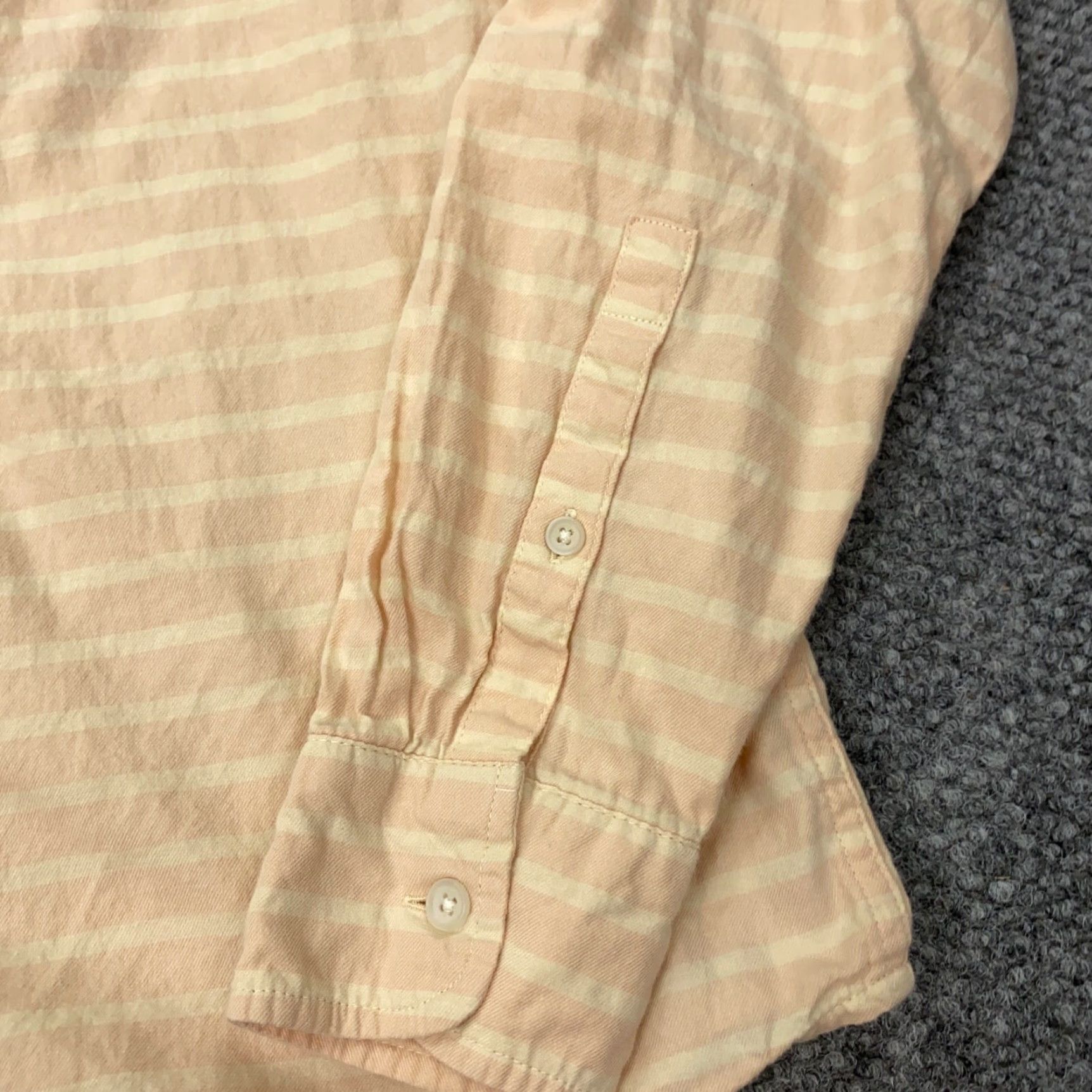 Marine Layer Marine Layer Shirt Long Sleeve Button-Up Pocket Pink/White Striped Adult M Mens Sh irt Pink Striped Beach Classic 90s Contemporary? Size US M / EU 48-50 / 2 - 2 Thumbnail