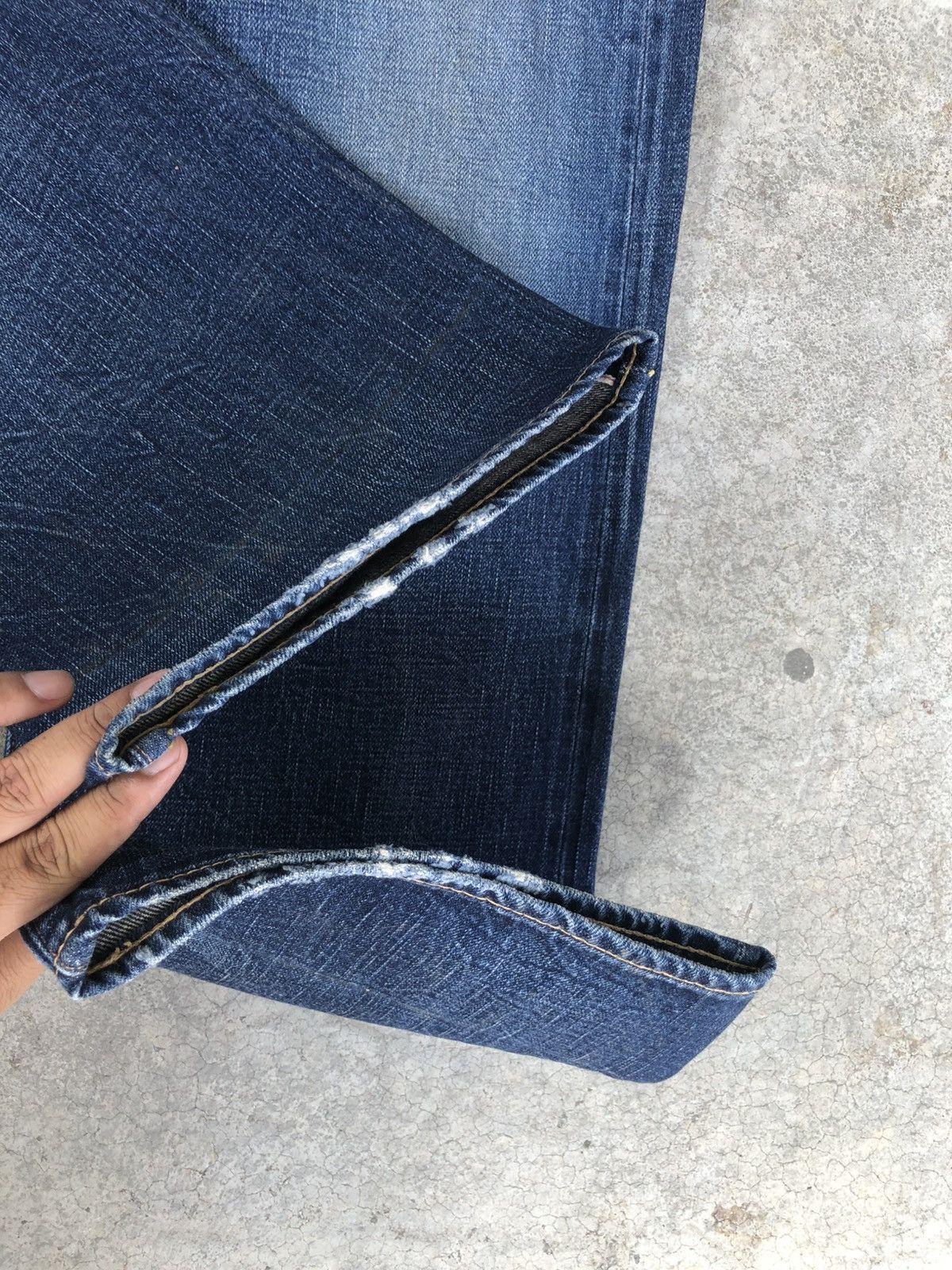 RRL Ralph Lauren Vintage Double RL 081 Selvedge Denim Buckle Back Distressed Size US 34 / EU 50 - 17 Thumbnail