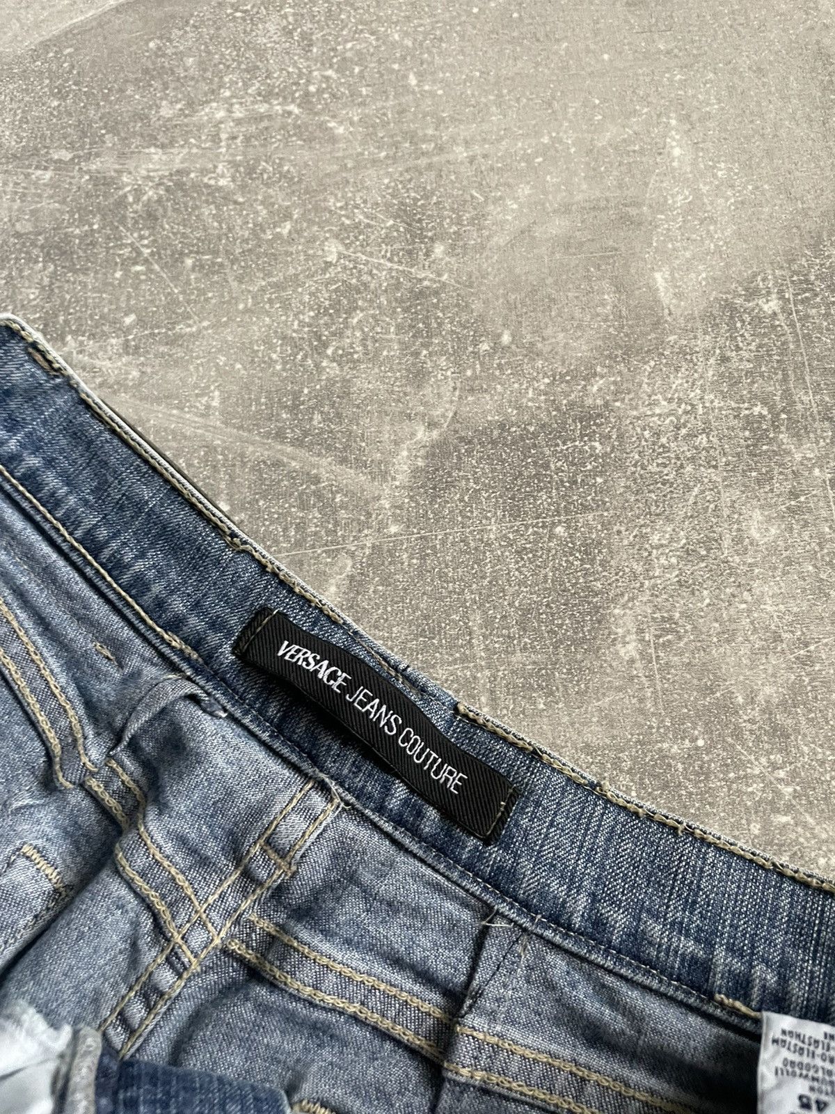 Versace Vintage Versace Jeans Couture Faded Denim Jeans jellyfish Size 31" - 5 Thumbnail