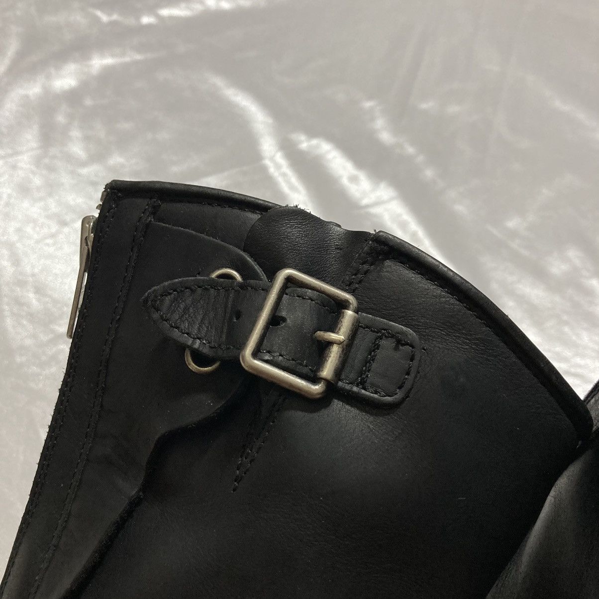 Dirk Bikkembergs JOHNNY BULLS - Western Leather Biker Boots Bondage Zip Back Size US 5 / EU 37 - 8 Thumbnail