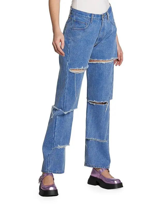 Marni o1y1125 Denim Pant in Blue Size 28" / US 6 / IT 42 - 3 Thumbnail