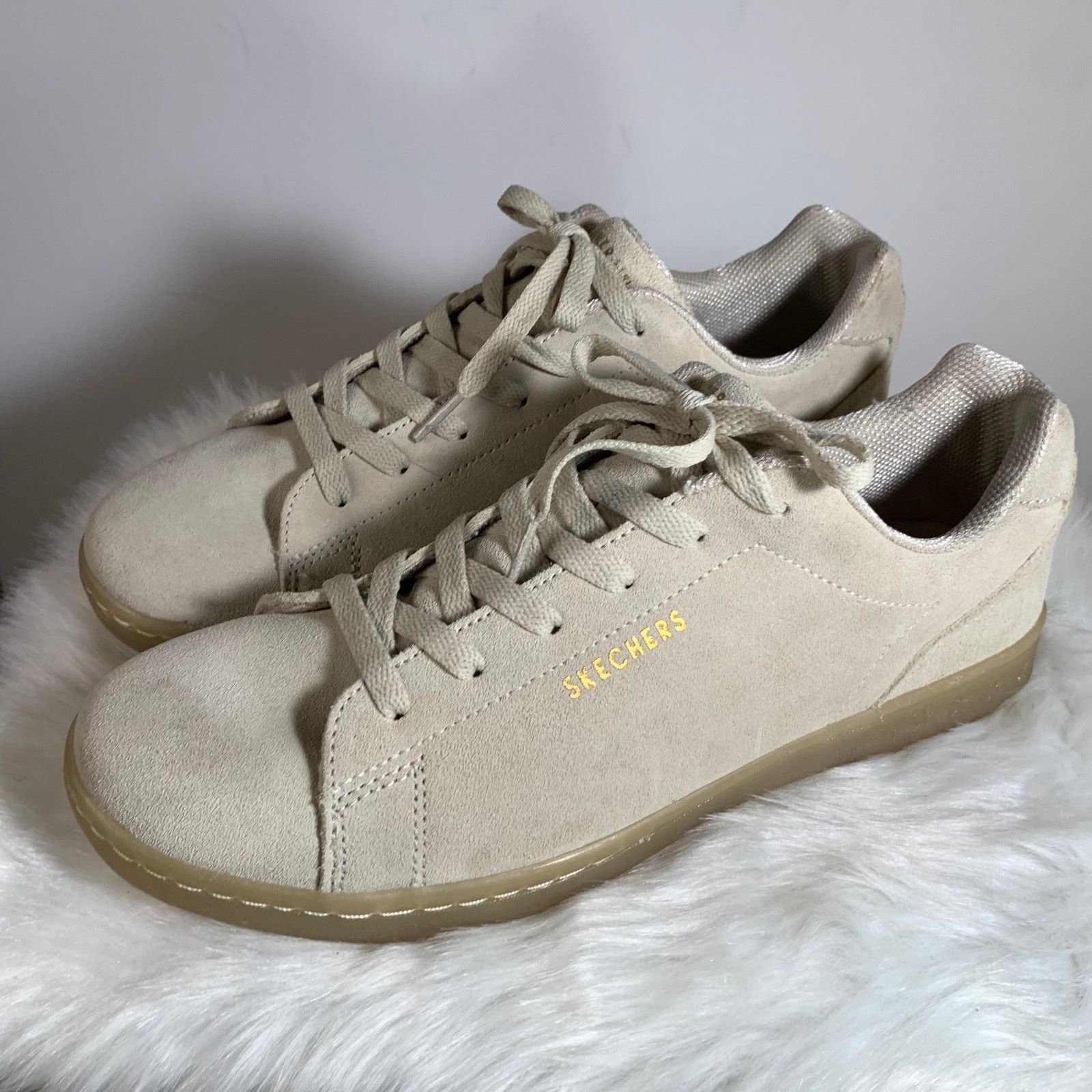 Other Skecher Street Leather Sneaker Size 11 Color Light Tan Size US 11 / IT 41 - 6 Thumbnail