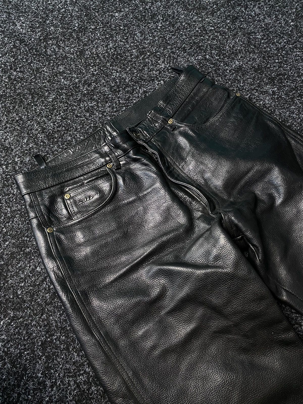 Leather Difi Leather Moto Biker Racing Pants Opium y2k Size US 33 - 6 Thumbnail