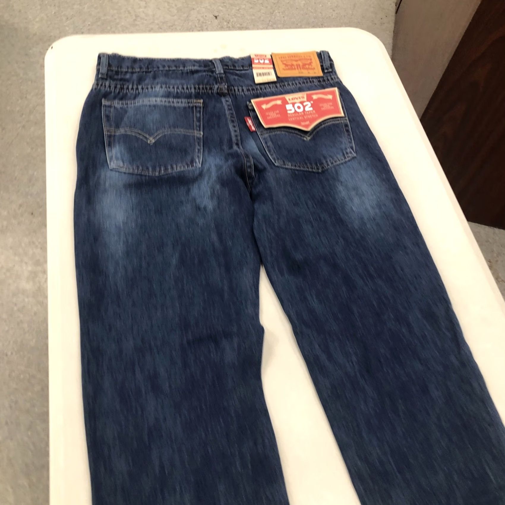 Levi's Levi's 502 Taper Stretch Jeans Men 30x30 Denim Jeans for Sneakers NWT Blue Regular Rise Mid 10" 30 Inseam 5-Pocket Logo Pantswear Casual Mens Size US 30 / EU 46 - 5 Thumbnail