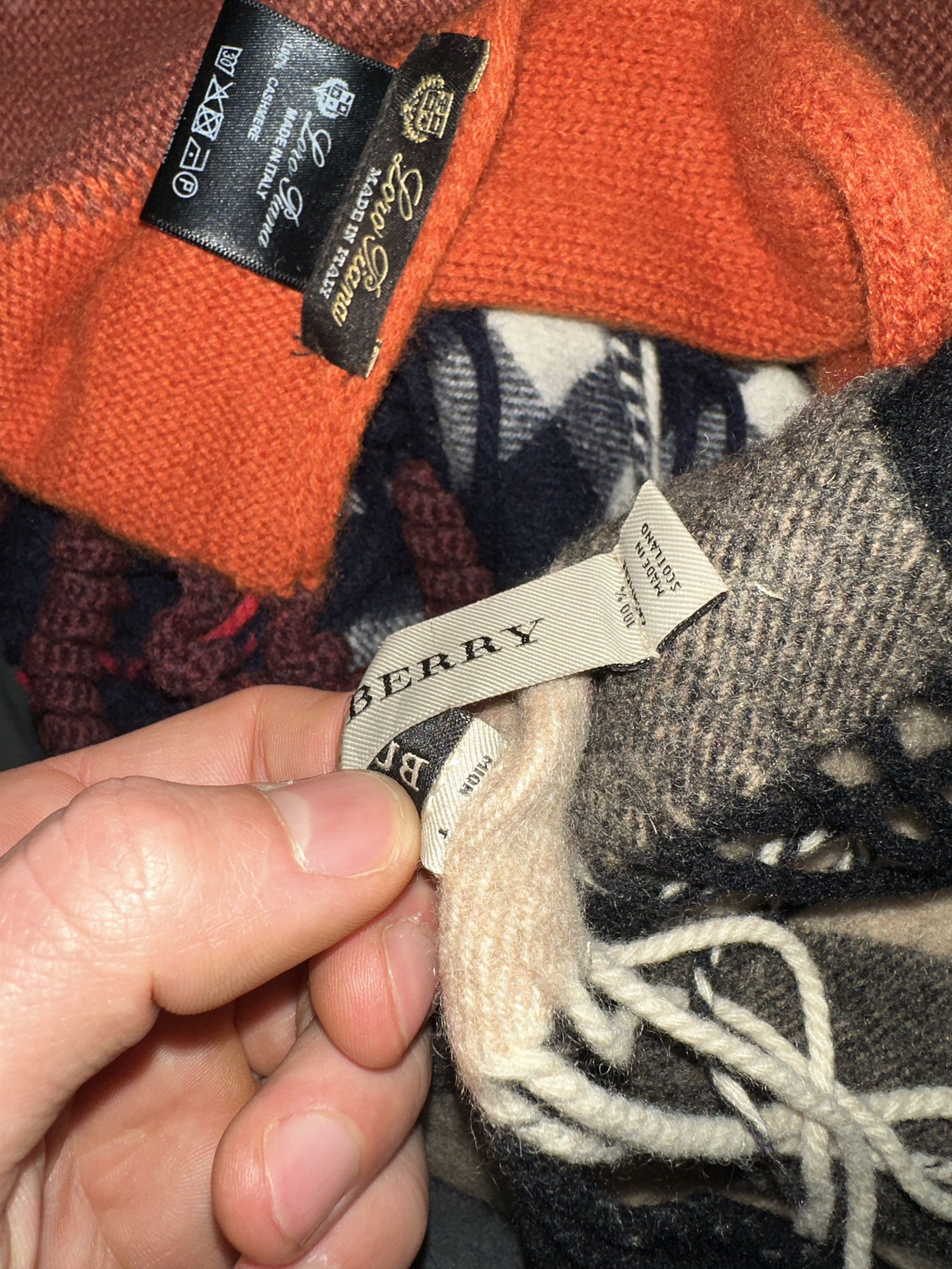 Burberry Burberry 100% Cashmere Classic Check Fringed Scarf 205X37Cm Size ONE SIZE - 8 Thumbnail
