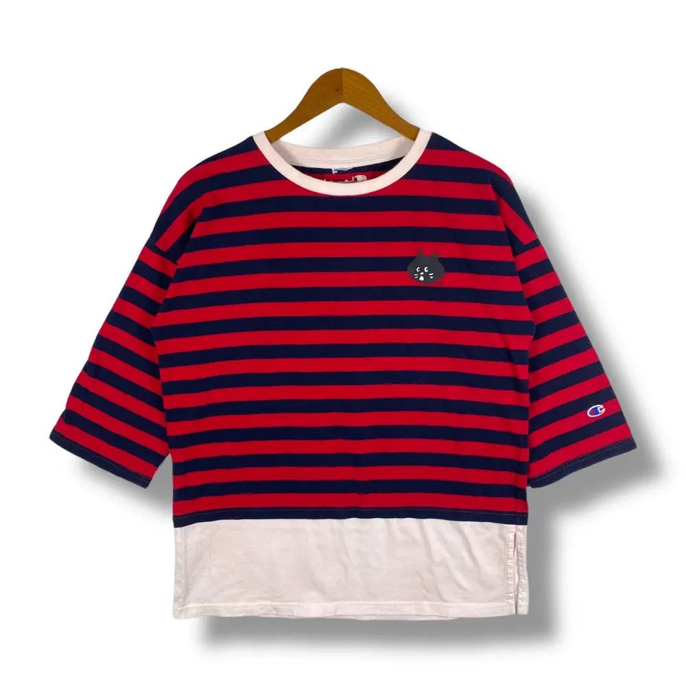 Champion × Ne-Net CHAMPION x NE-NET Small Logo Striped Women Long Sleeve Tee Size M / US 6-8 / IT 42-44 - 1 Thumbnail