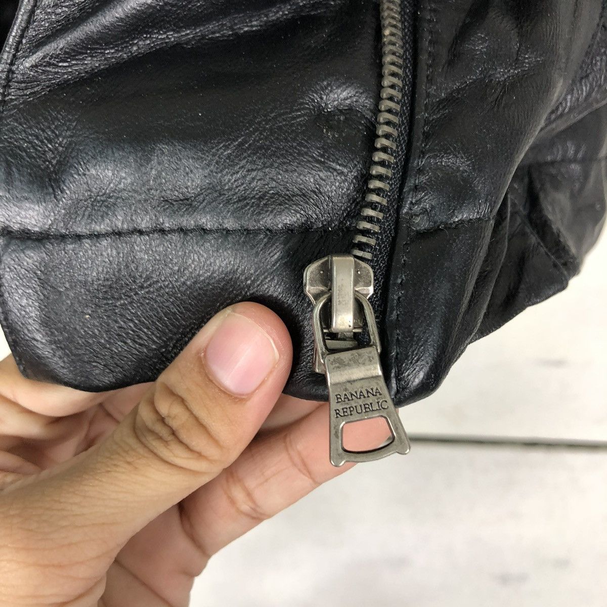 Japanese Brand 📌VINTAGE CROPPED LEATHER JACKET BANANA REPUBLIC JAPAN Size M / US 6-8 / IT 42-44 - 11 Thumbnail