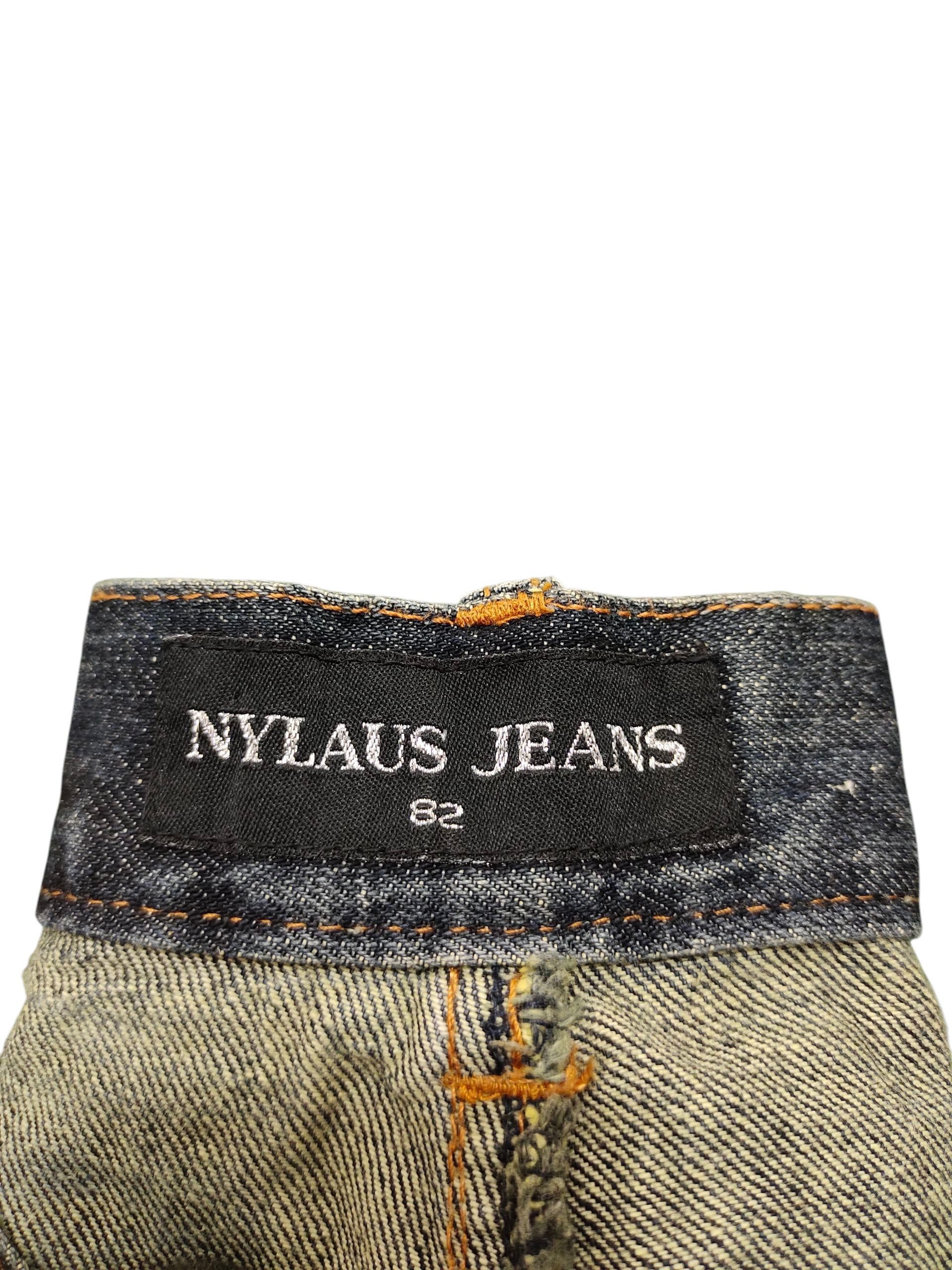 Undercover Japanese Brand Nylaus Double Waist Studded Denim Jeans Size US 31 - 10 Thumbnail
