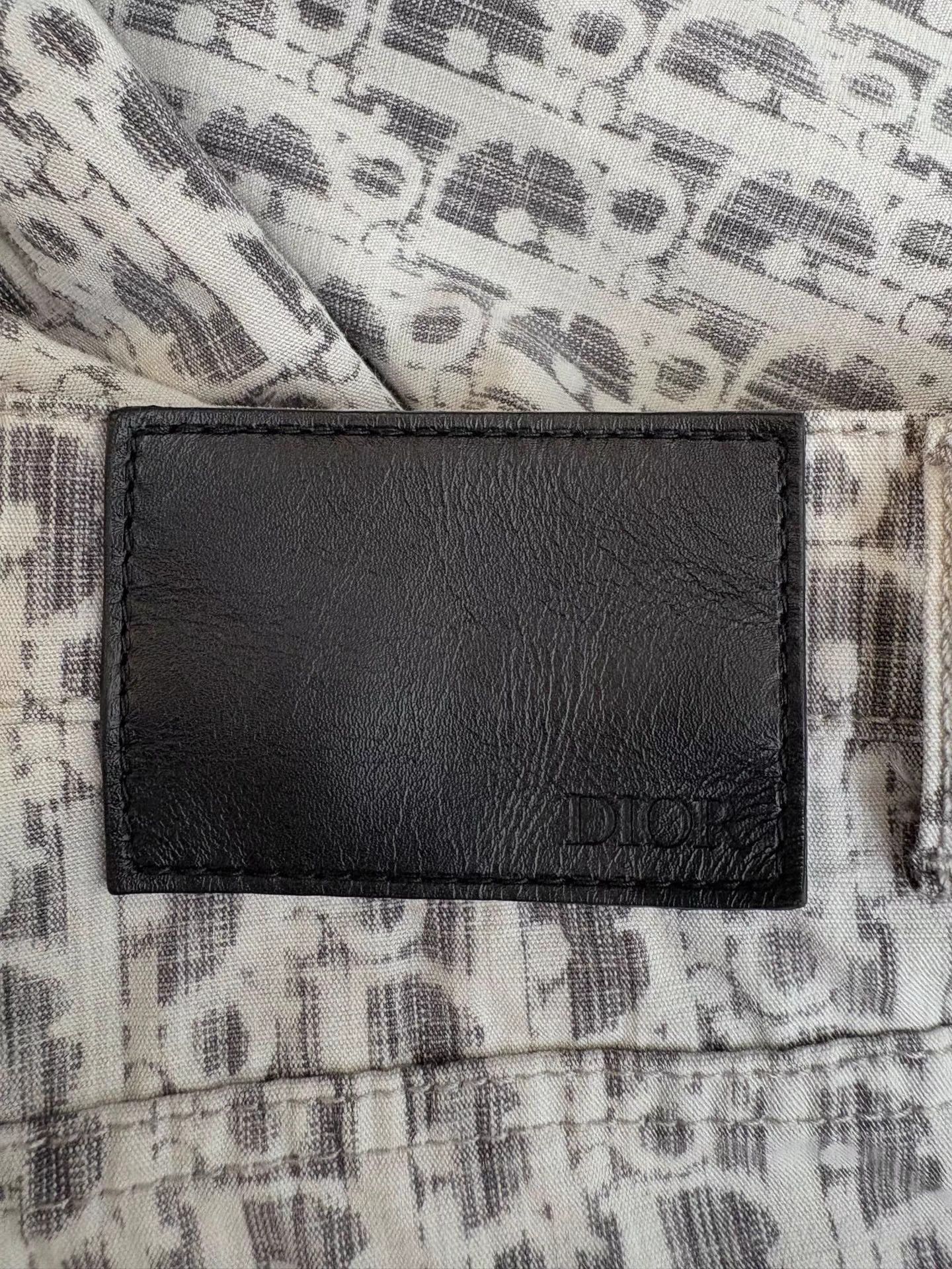 Dior Dior Men's Gray Monogram Logo Casual Pants Size US 33 - 4 Thumbnail