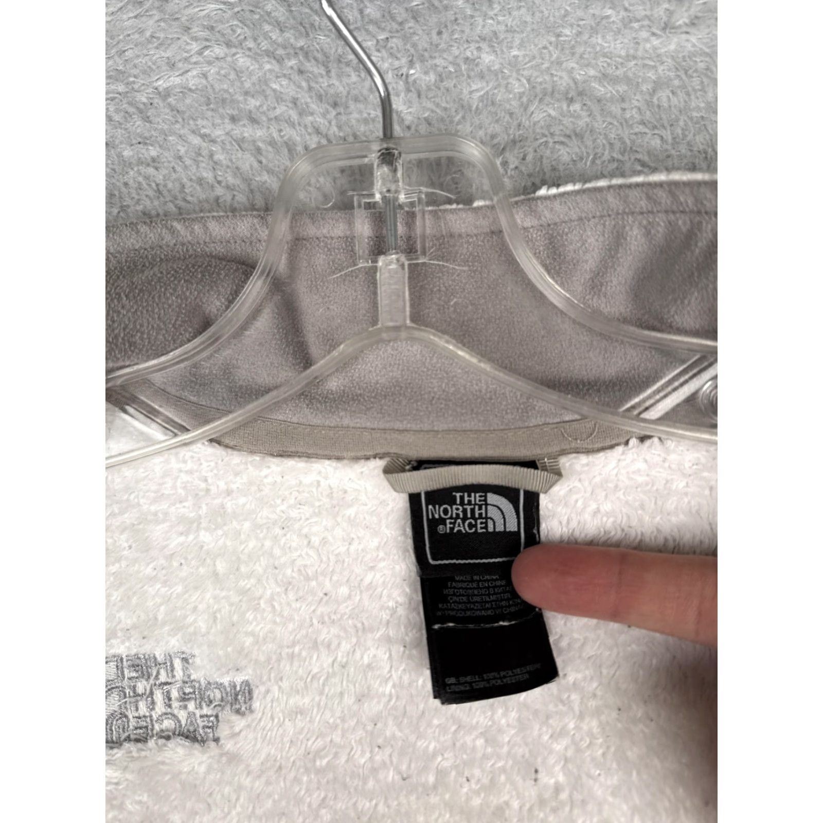 The North Face The North Face Jacket Womens Medium White Soft Fleece Full Zip Mock Neck Size M / US 6-8 / IT 42-44 - 3 Thumbnail