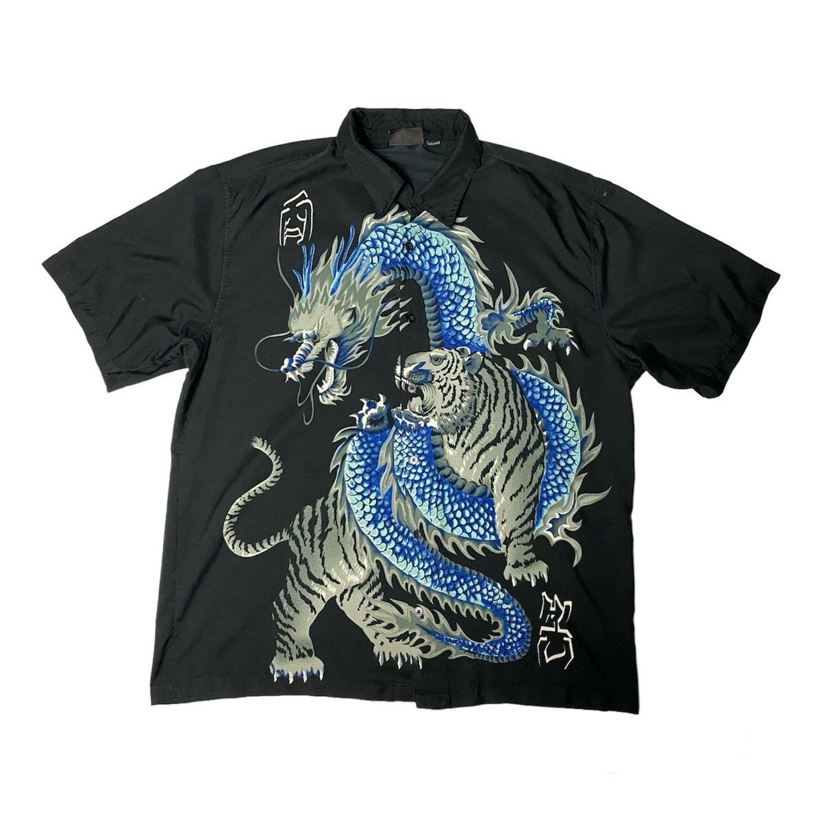 Japanese Brand × Vintage Vintage shirt dragon tiger japanese anime y2k Size US L / EU 52-54 / 3 - 1 Thumbnail