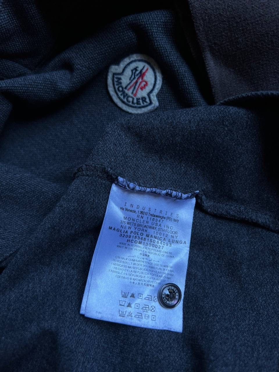 Designer × Moncler MONCLER LONG SLEEVE MAGLIA POLO t shirt tee GREY Size US M / EU 48-50 / 2 - 10 Thumbnail