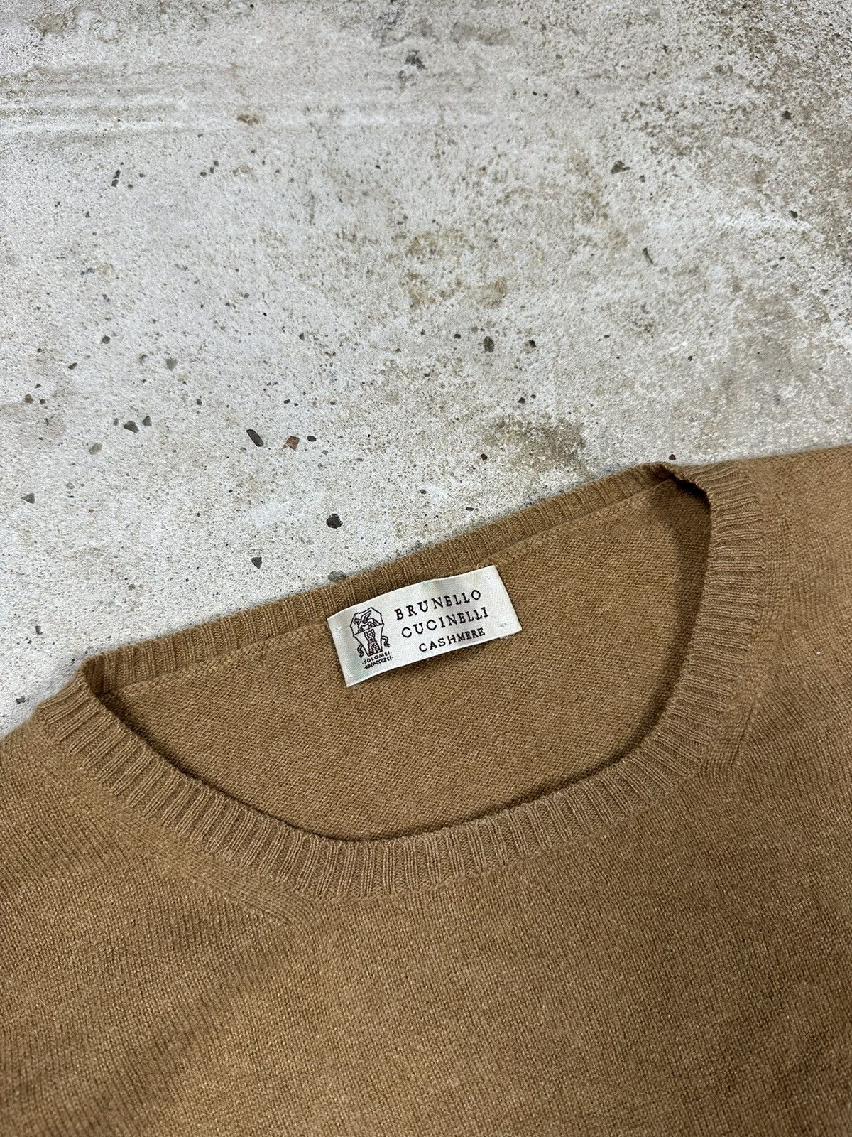 Brunello Cucinelli ‼️ Brunello Cucinelli Cashmere Beige Jumper Sweater Size US L / EU 52-54 / 3 - 4 Thumbnail