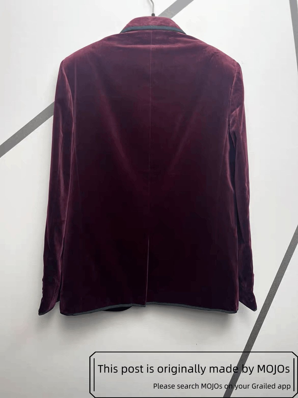 Saint Laurent Paris Sz 48 Saint Laurent Paris 14AW Wine Velvet Jacket mojos1144 Size US M / EU 48-50 / 2 - 2 Thumbnail