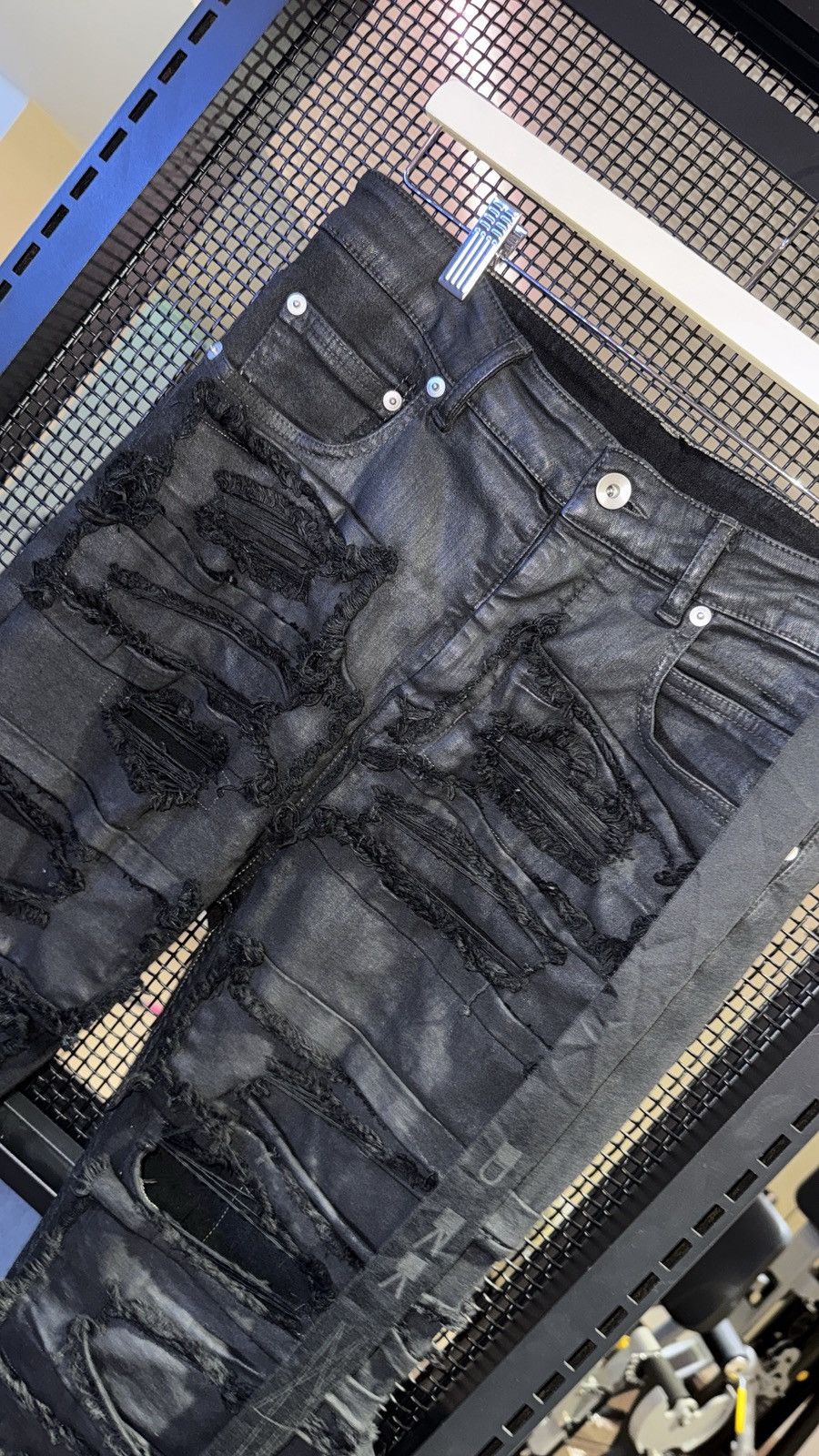 Rick Owens Rick Owens Distressed Detroit Cut Denim FW21 Size US 29 - 2 Thumbnail