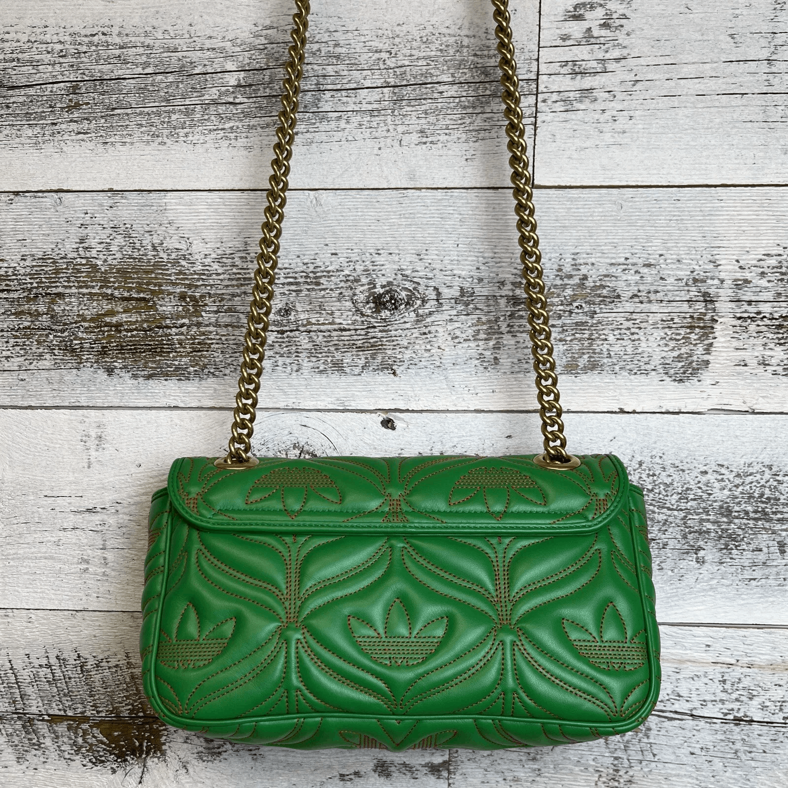 Other 100% Authentic GUCCI x Adidas Green Marmont Purse 443497 Size ONE SIZE - 8 Thumbnail