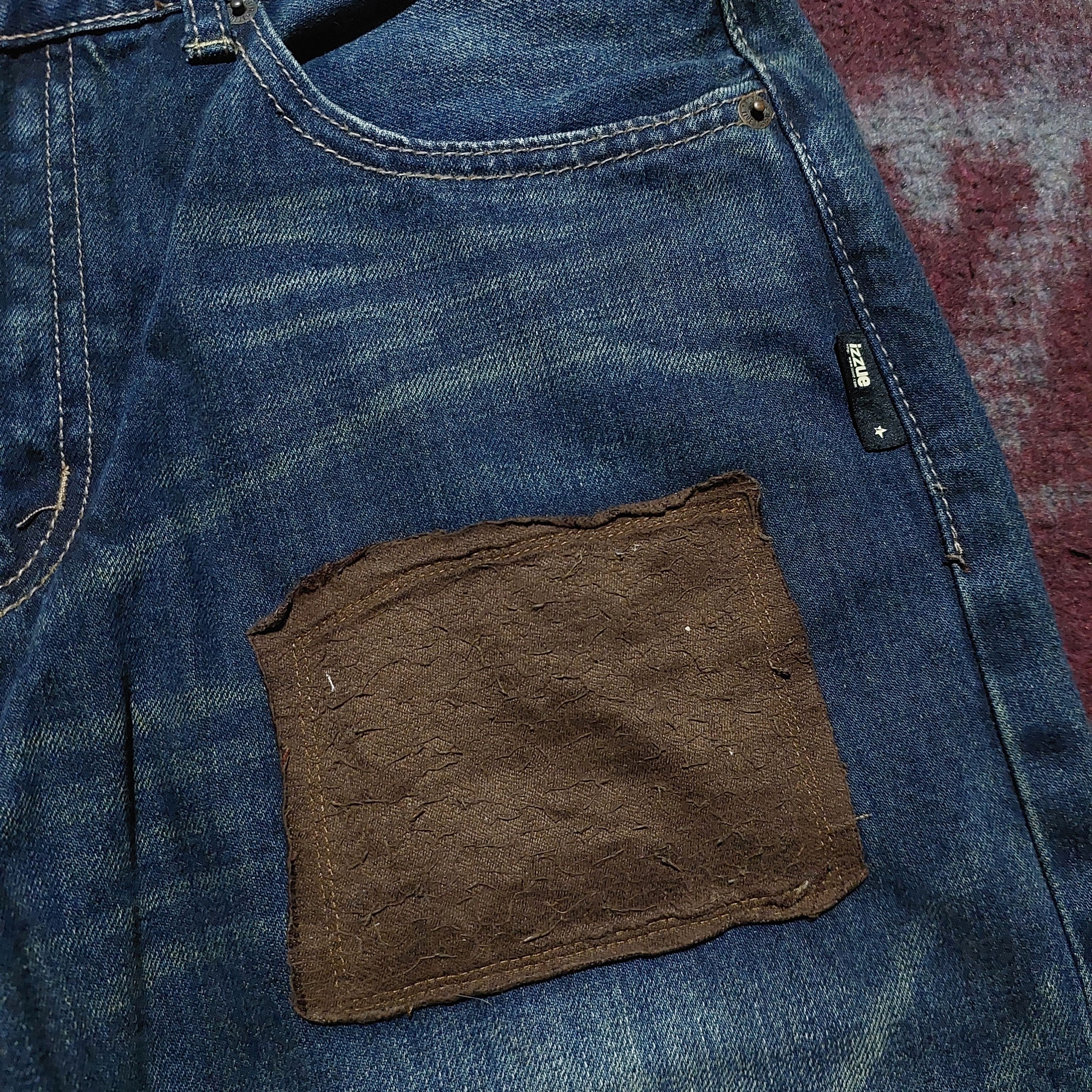 izzue Izzue Japan patchwork blue denim Size US 33 - 9 Thumbnail