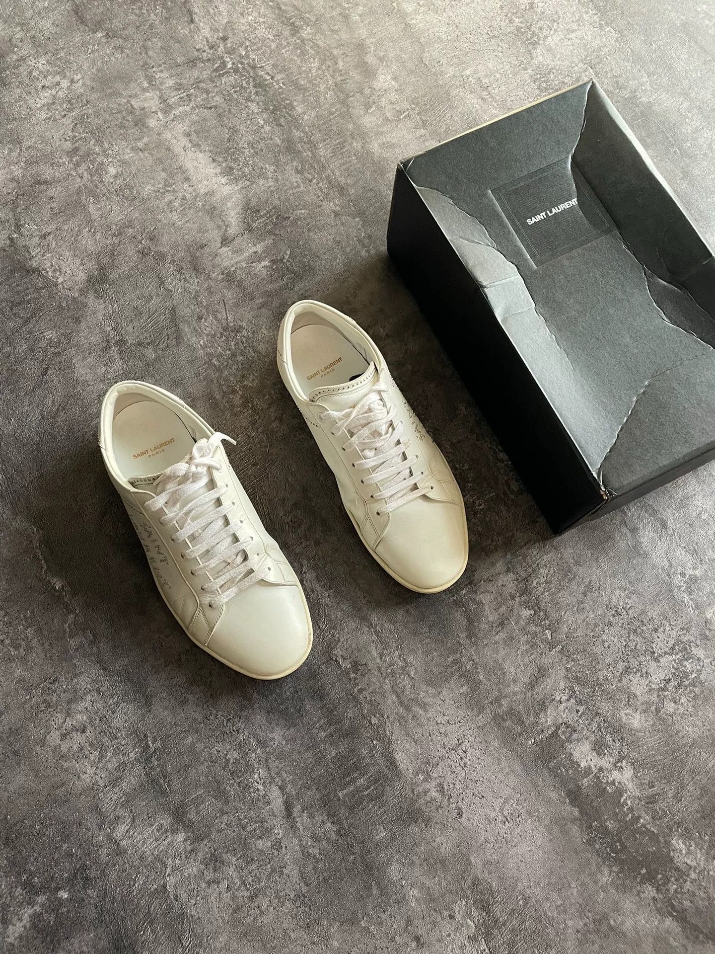 Other saint laurent white low-top sneakers with studs. Size US 10 / EU 43 - 1 Thumbnail