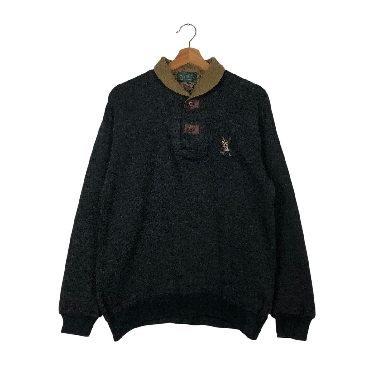 Japanese Brand 📌Vintage Craft Movie Nature Collar College Sweatshirt Size US M / EU 48-50 / 2 - 2 Thumbnail